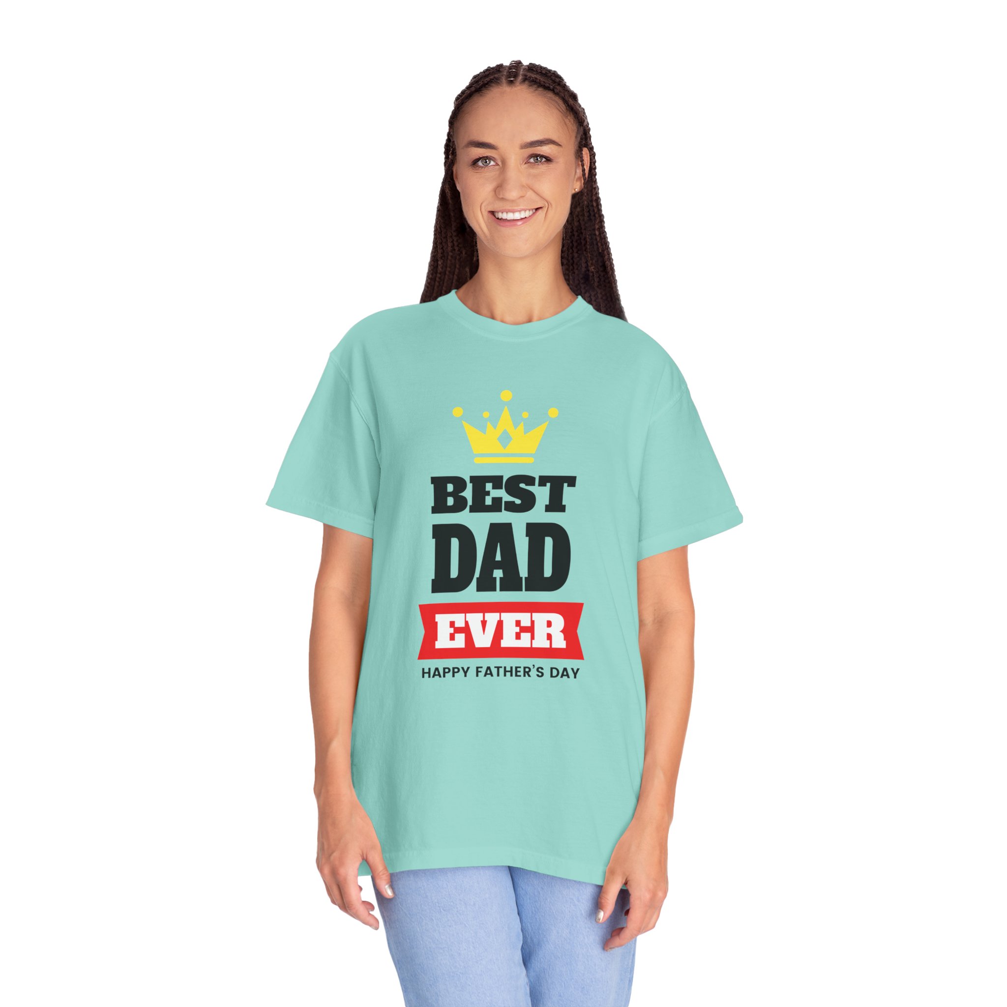 Best Dad Ever T-shirt for Father's Day, Unisex Garment-Dyed Tee, Perfect Gift for Dads, Celebrate Fatherhood, Casual Wear. - Image 27