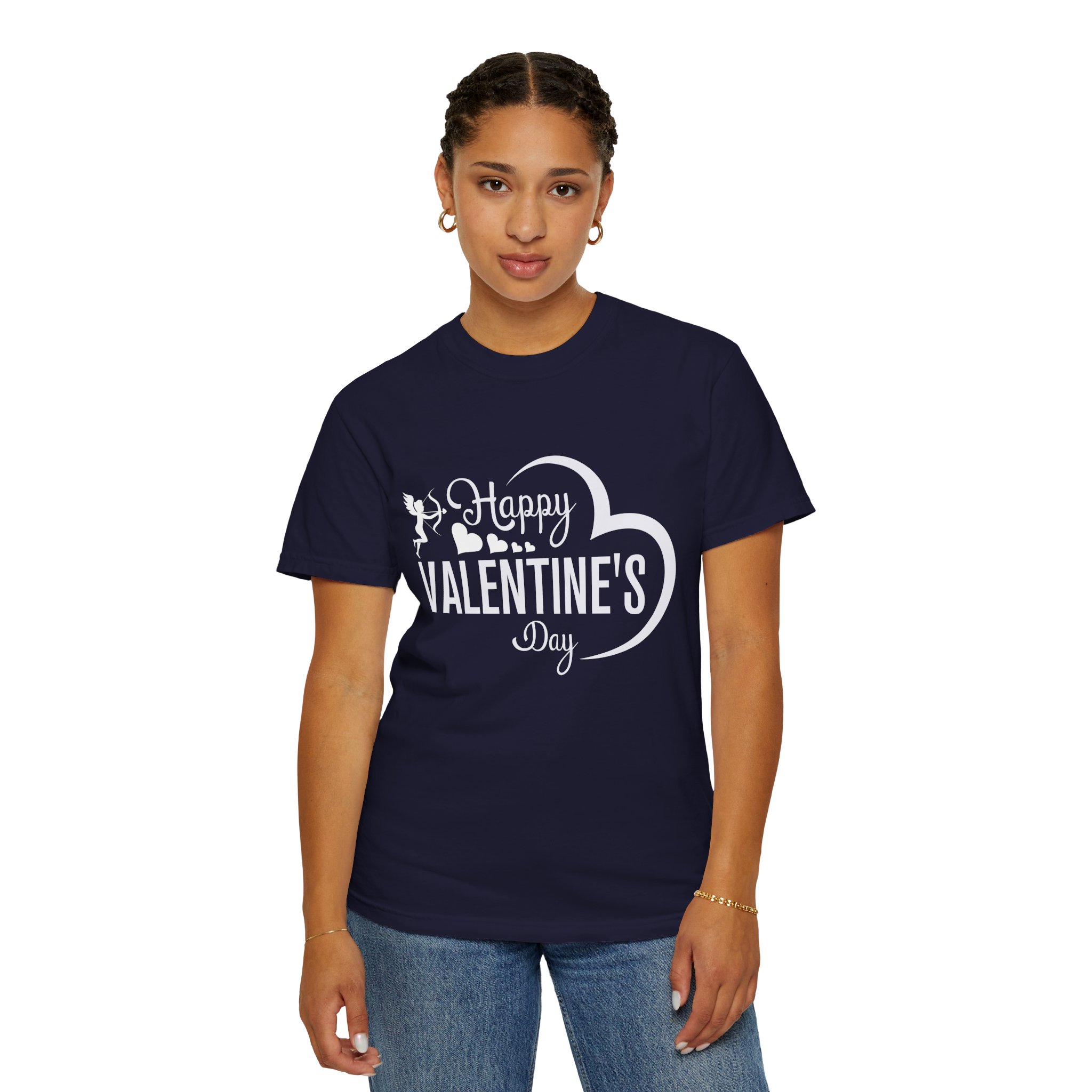 Unisex Garment-Dyed T-shirt for Valentine's Day, Cute Couple Shirt, Love-themed Tee, Perfect Gift, Holiday Apparel. - Image 20