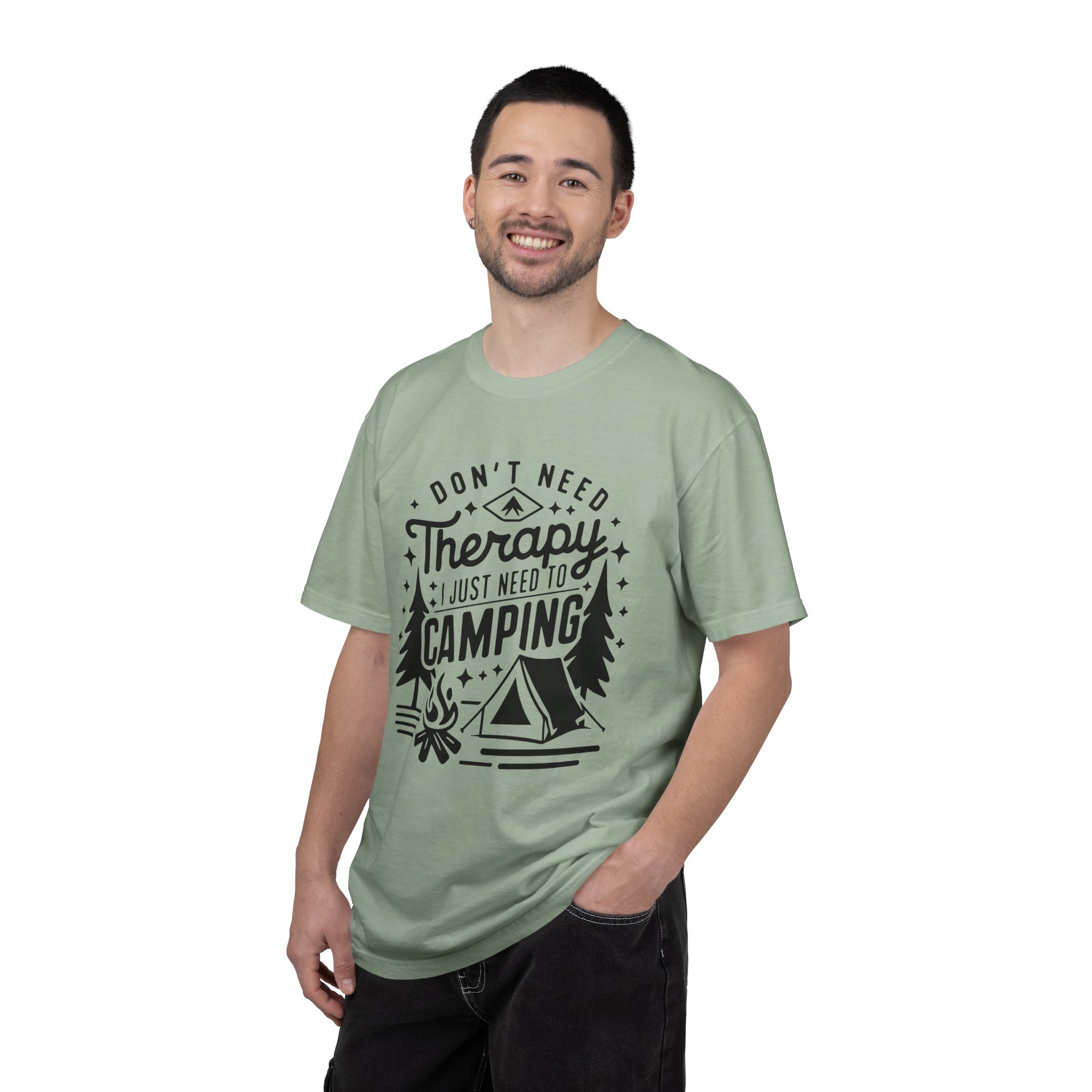 Camping Therapy T-Shirt | Unisex Garment-Dyed Tee for Outdoor Lovers, Perfect Gift for Campers, Nature Lovers, and Adventure Seekers. - Image 18