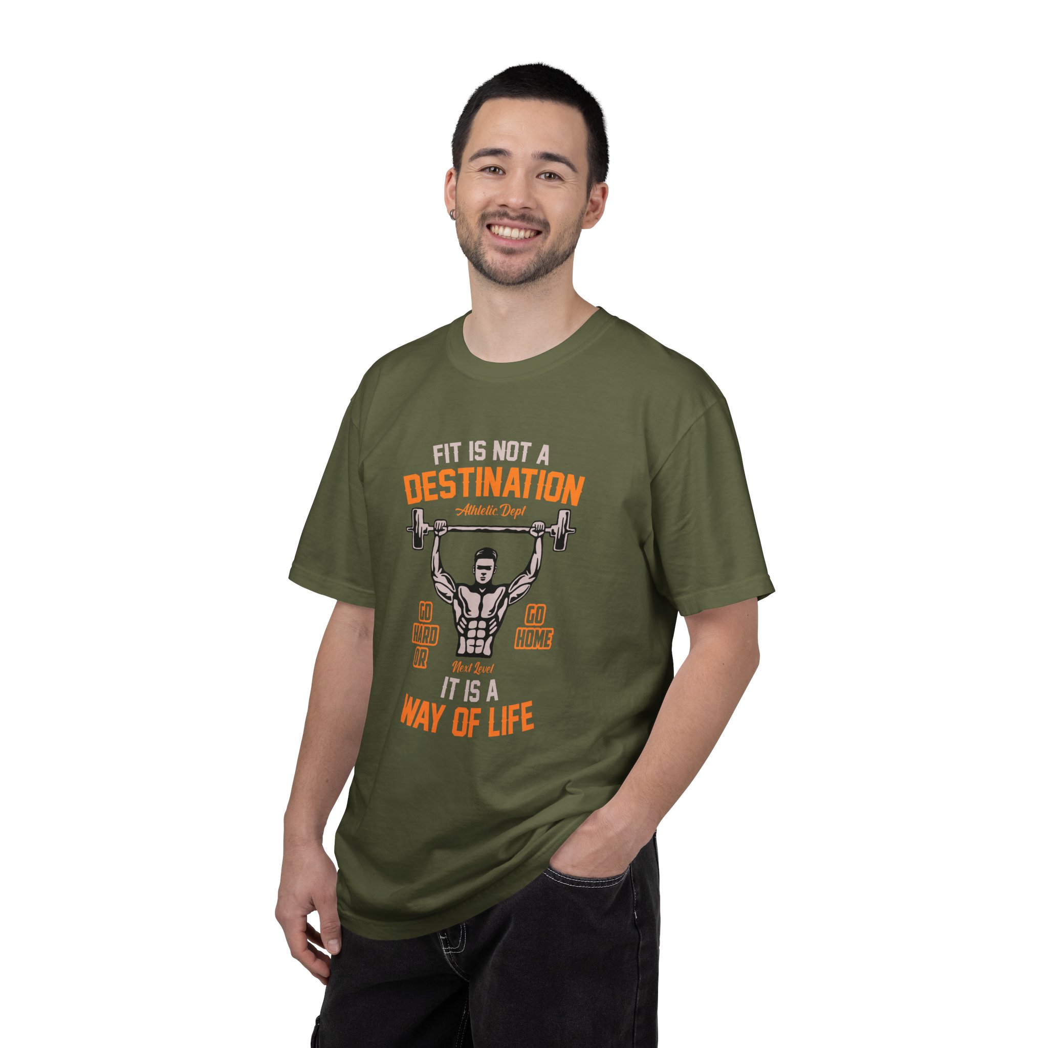 b2 - 6.16 - Fit Is Not a Destination It’s a Way of Life T-Shirt – Motivational Fitness Graphic Tee for Healthy Living, Discipline & Everyday Strength. - Image 18