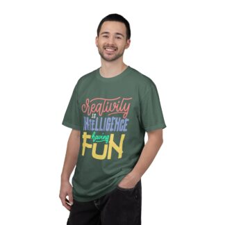 Bold Inspirational T-Shirt: Embrace Creativity - Creativity Is Intelligence Having Fun Unisex Tee - Image 18
