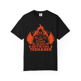Teen Gamer Tshirt - Official Birthday Tee - Level Unlocked Official Teenager Unisex Tee – 13th Birthday Gamer Graphic Tee for Teens, Fun Celebration & Gaming Vibes. - Image 49