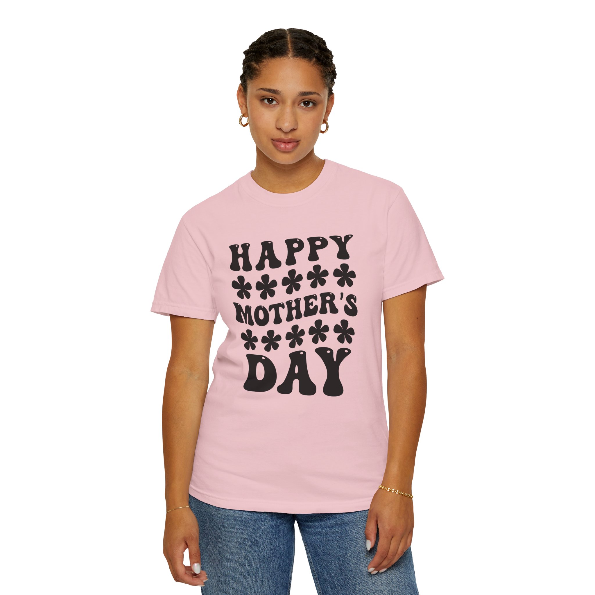 Happy Mother’s Day Retro Floral T-Shirt – Cute Love Graphic Tee for Moms, Perfect Gift Giving & Celebration Wear. - Image 52