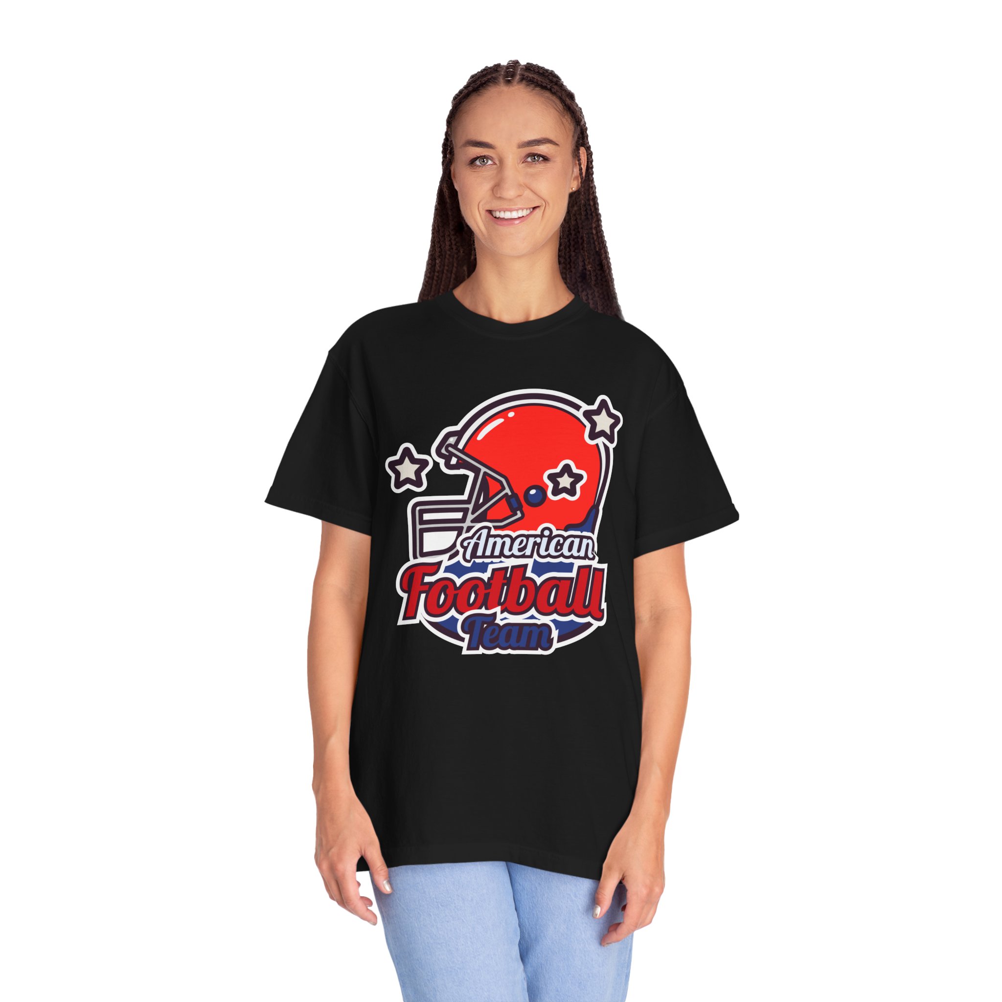 C - 16.13a - Authentic Football Team T-Shirt, Unisex Sports Tee, Garment Dyed Shirt, Game Day Apparel, Perfect for Football Fans, Casual Wear. - Image 27