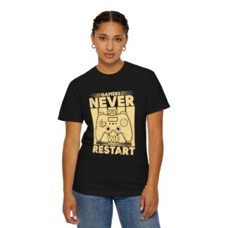 Gamer Controller t shirt for Gamers - Never Restart Gamer Controller Unisex Tee - Image 20