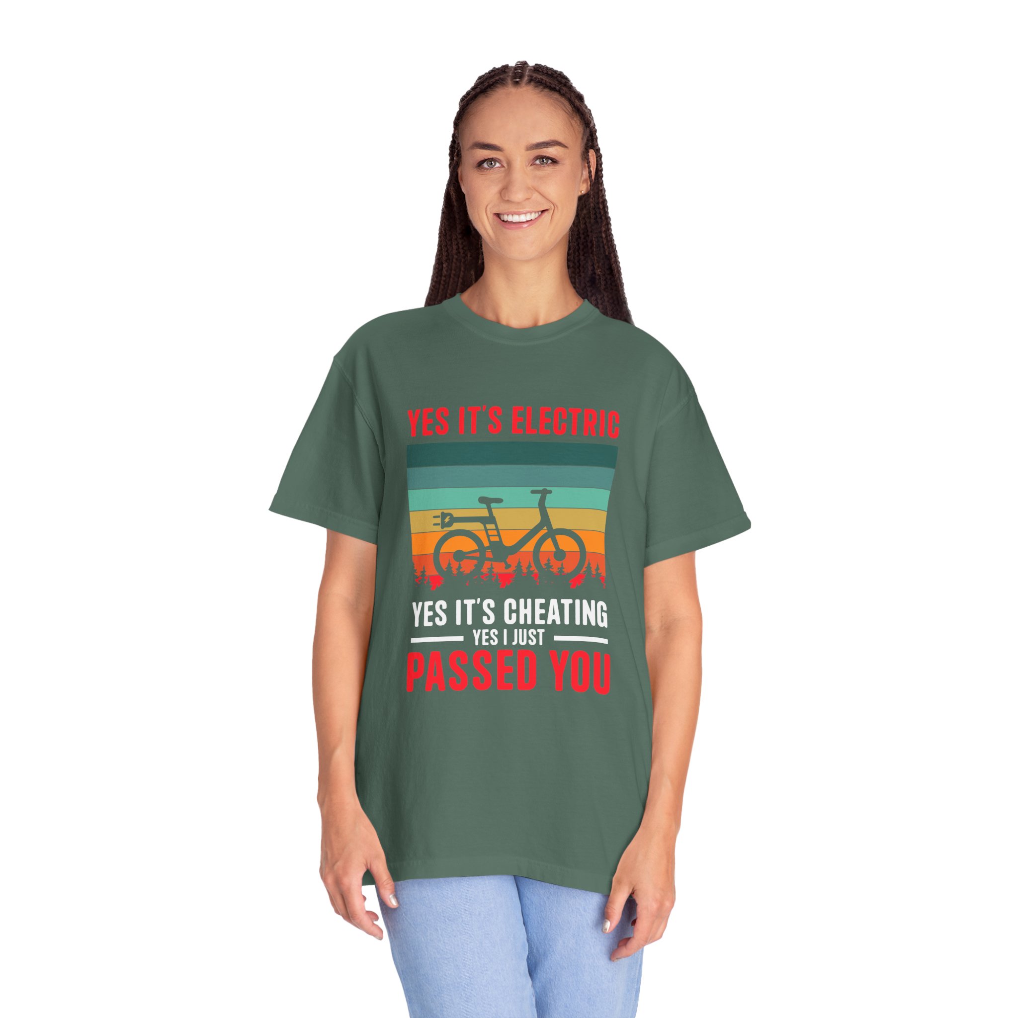 Electric Bike Humor T-Shirt - Perfect Gift for Cyclists, Casual Outfit, Sports Event, Cycling Enthusiasts. - Image 11