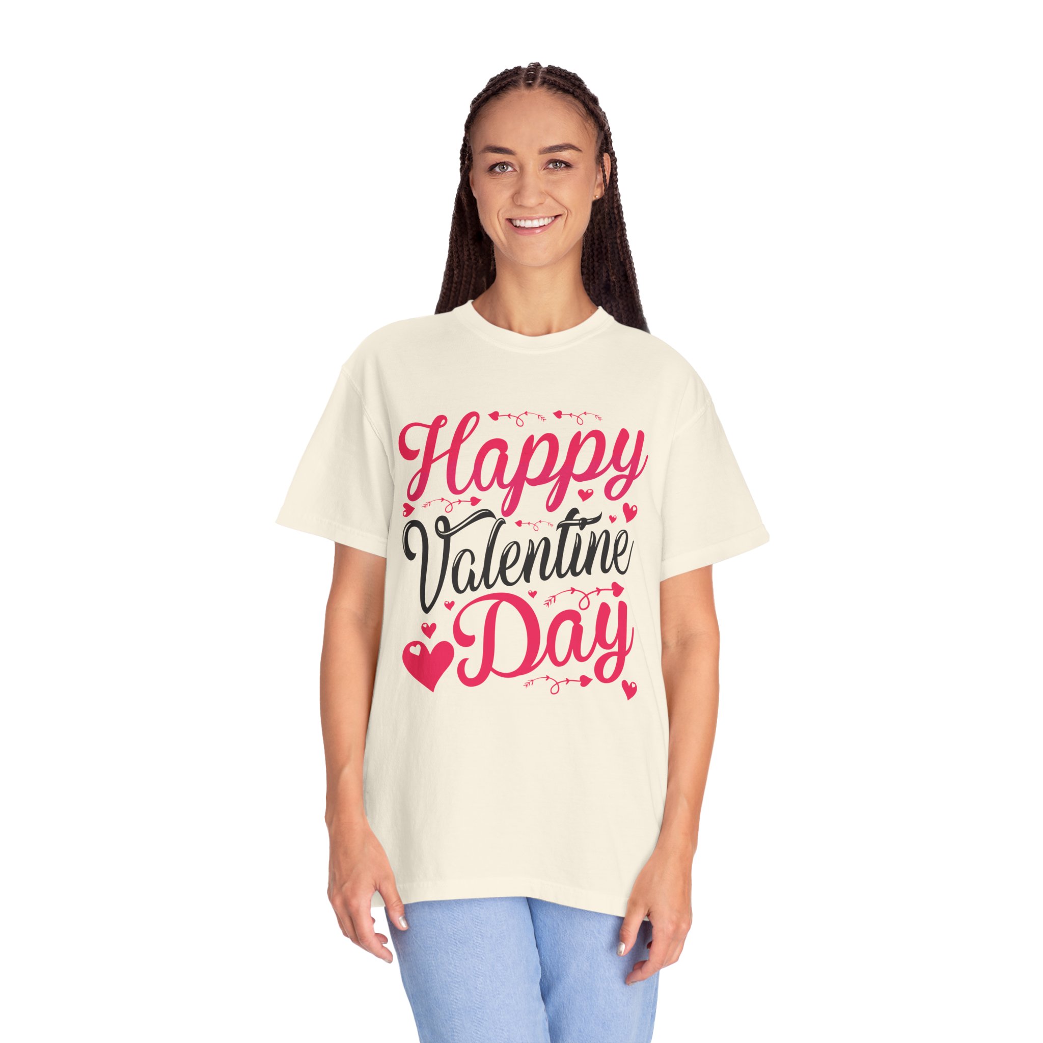 Valentine's Day Unisex T-shirt, Cute Valentine's Gift, Love Tee, Romantic Shirt, Happy Valentine's Day Apparel. - Image 3