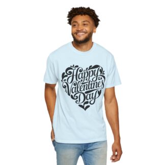 Happy Valentine’s Day Script Heart T-Shirt – Romantic Love Graphic Tee for Couples, Gift Giving & Festive Celebration. - Image 38