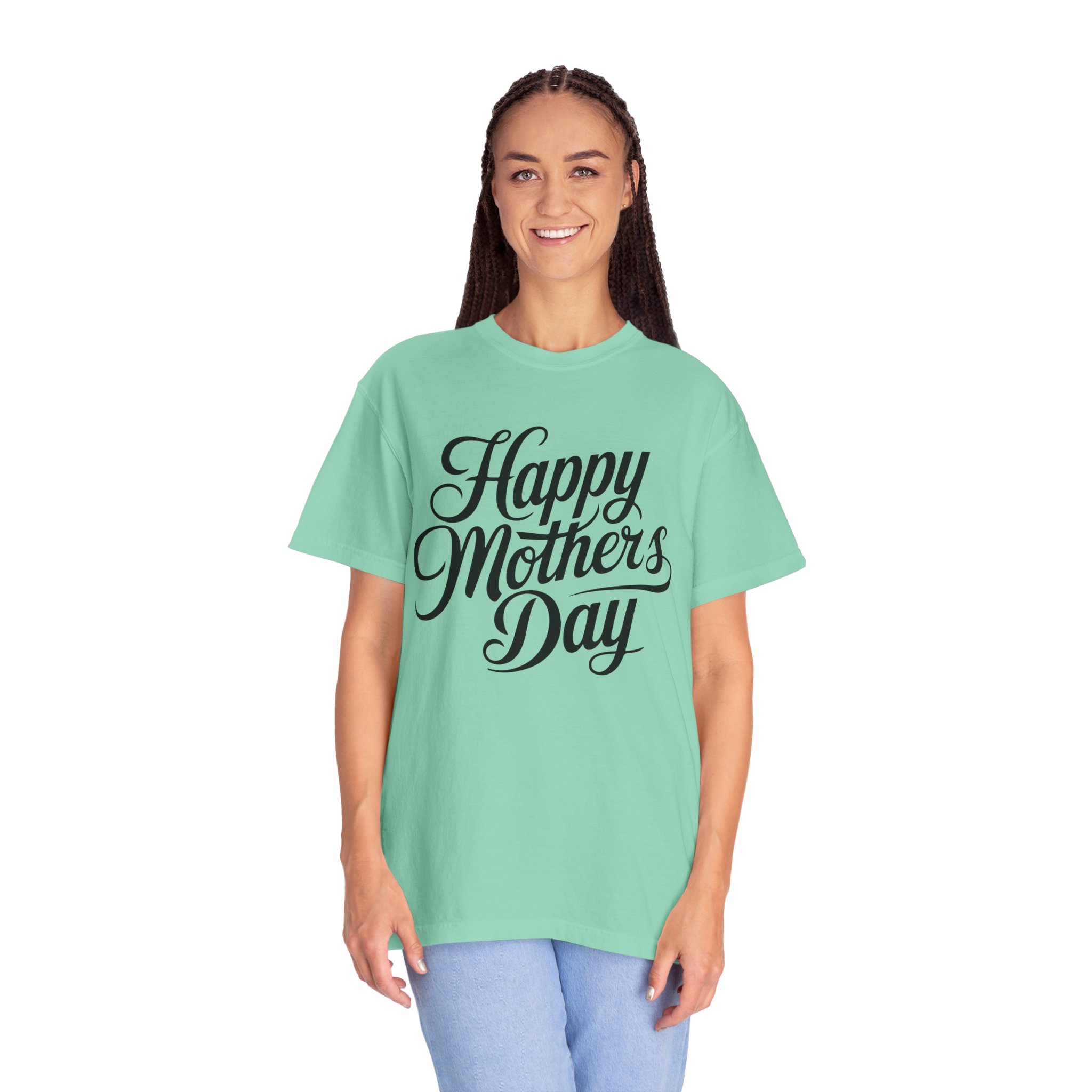 Happy Mother’s Day Script Mom Gift T-Shirt – Cute Love Graphic Tee for Moms, Perfect Gift Giving & Special Celebration Wear. - Image 19