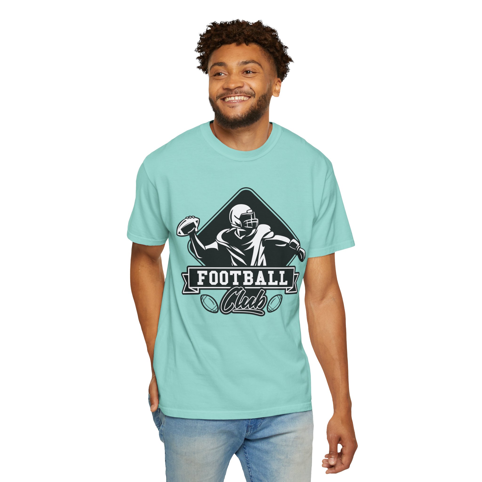 C - 16.15b - Football Club Unisex Garment-Dyed T-shirt | Casual Sportswear, Gift for Football Fans, Team Apparel, Perfect for Game Days. - Image 38