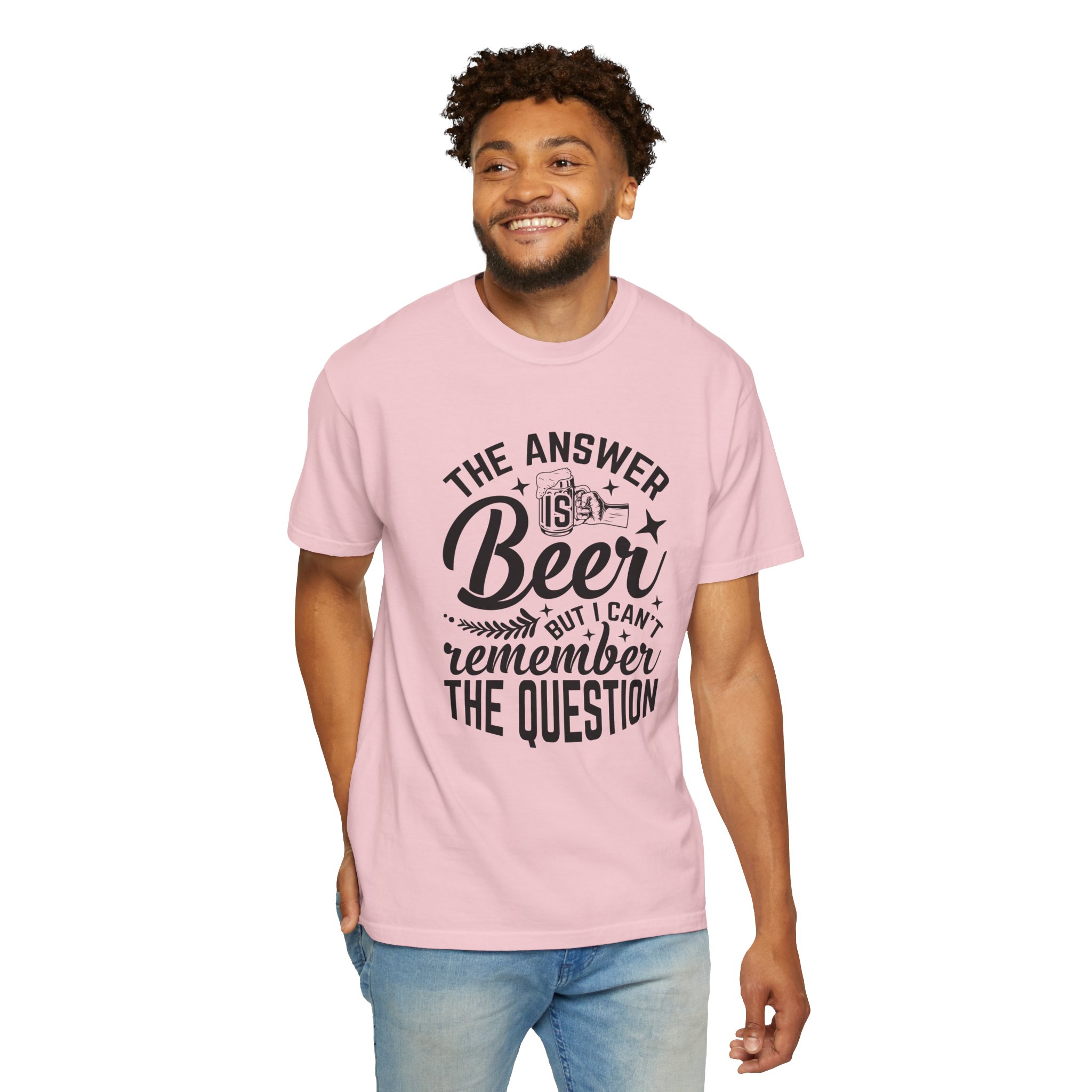Funny Beer T-Shirt, The Answer is Beer Graphic Tee, Unisex Casual Wear, Gift for Beer Lovers, Birthday Present, Humor Clothing. - Image 54