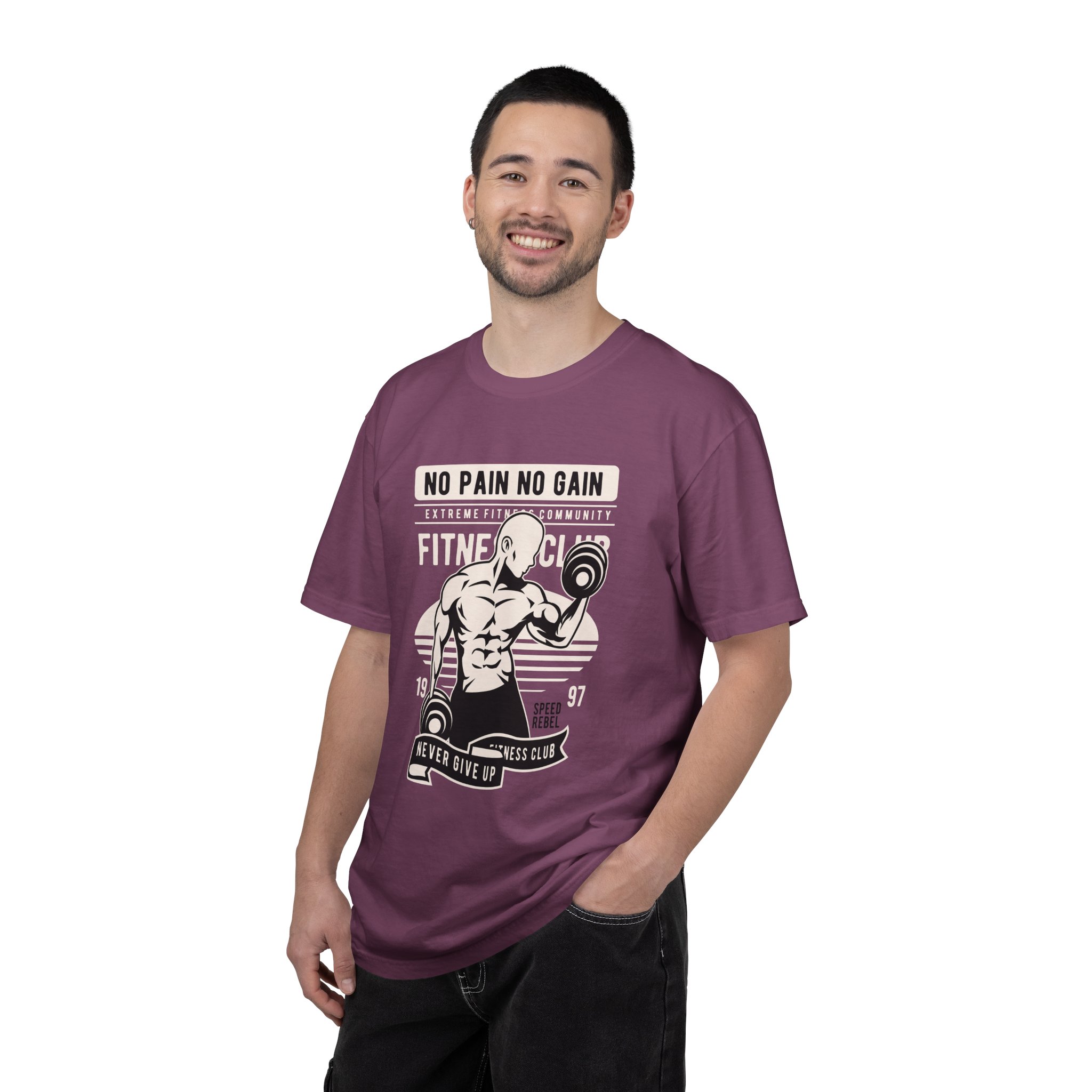Fitness Motivation T-Shirt, Workout Tee, Gym Gear, Gift for Lifters, Unisex Casual Top, No Pain No Gain Design. - Image 37