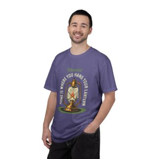 “Home Is Where You Hang Your Lantern” T-Shirt – Vintage Camping Graphic Tee for Outdoor Lovers, Fun Adventure Wear & Perfect Gift Giving. - Image 42