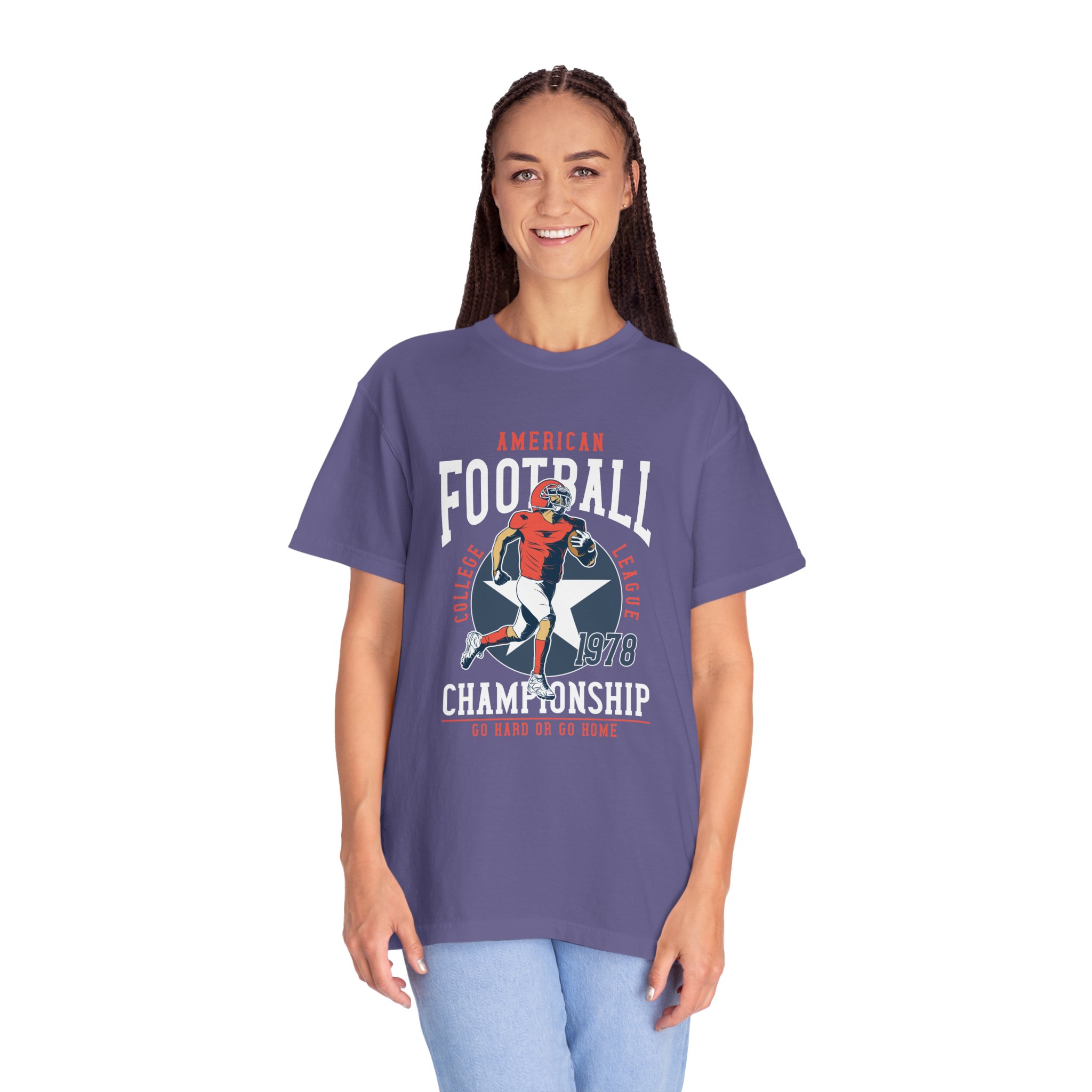 C - 16.19 - Vintage Football Championship T-Shirt, Sports Tee, Unisex Apparel, Gift for Football Fans, Casual Wear, Retro Style, Game Day Shir. - Image 35