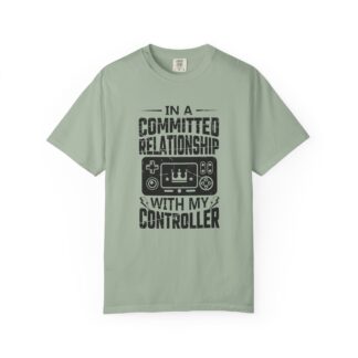 Funny gamer Tshirt for Console Players - Committed to My Controller Unisex Tee - Image 25