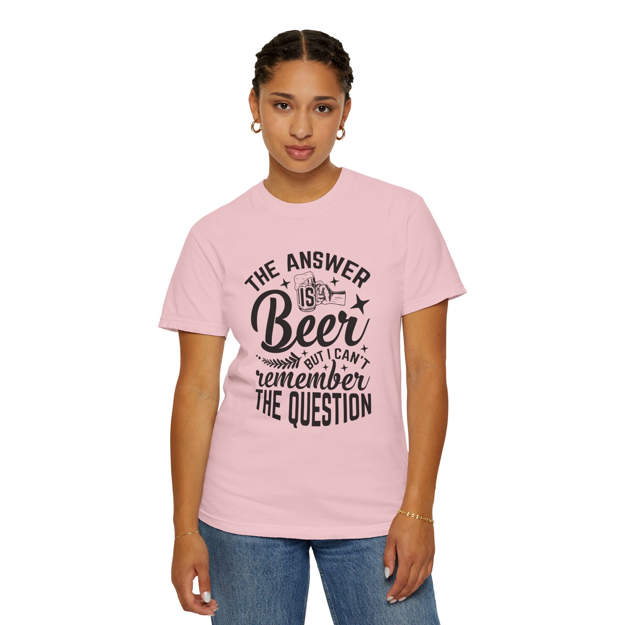 Funny Beer T-Shirt, The Answer is Beer Graphic Tee, Unisex Casual Wear, Gift for Beer Lovers, Birthday Present, Humor Clothing. - Image 52
