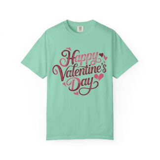 Happy Valentine’s Day Heart Script T-Shirt – Romantic Love Graphic Tee for Couples, Gift Giving & Festive Celebration. - Image 33