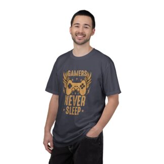 Retro Controller Graphic Tee for Gamers Vibes - Gamers Never Sleep Unisex Tee - Image 26