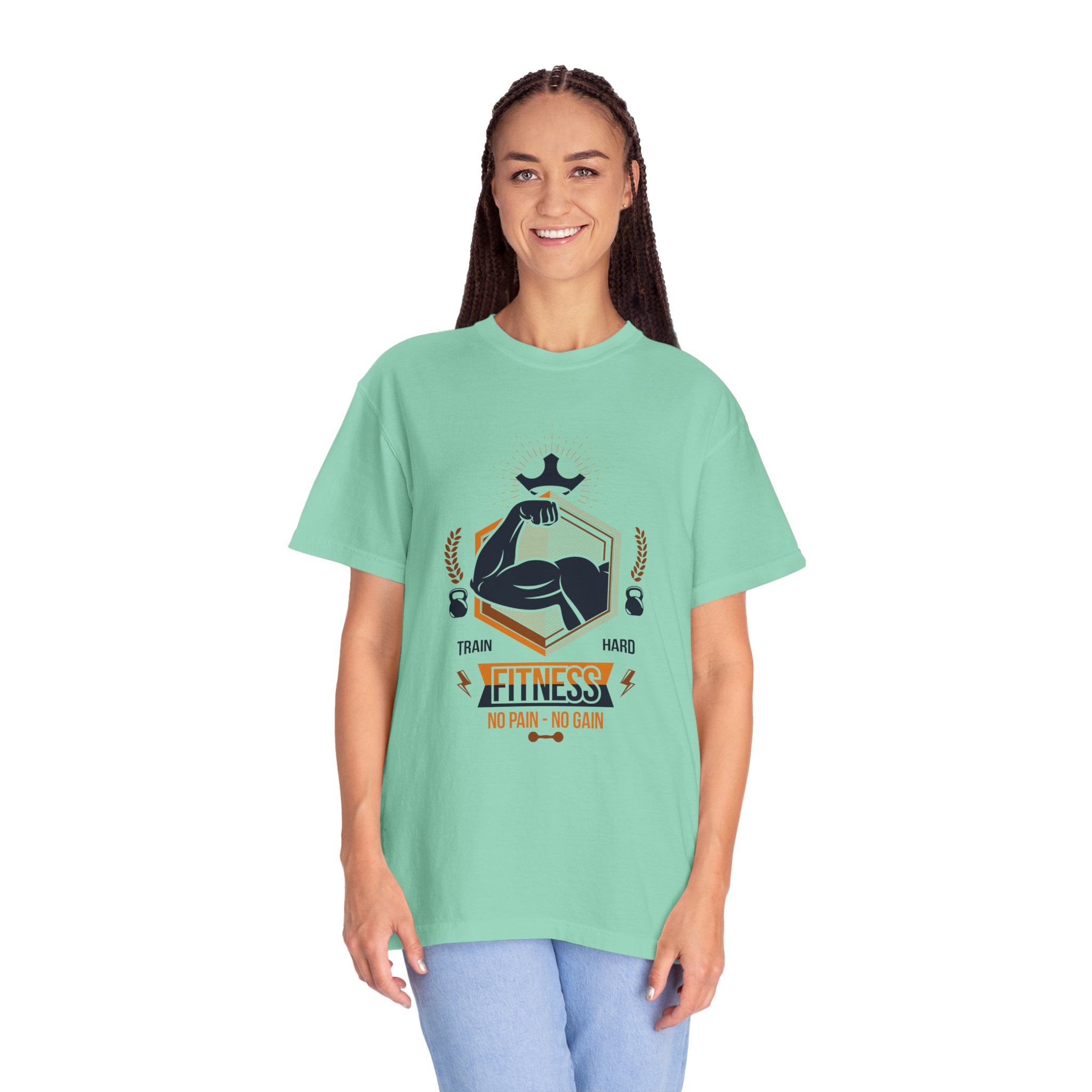 Fitness Gym T-Shirt — "Train Hard, No Pain No Gain" Workout Tee. - Image 19