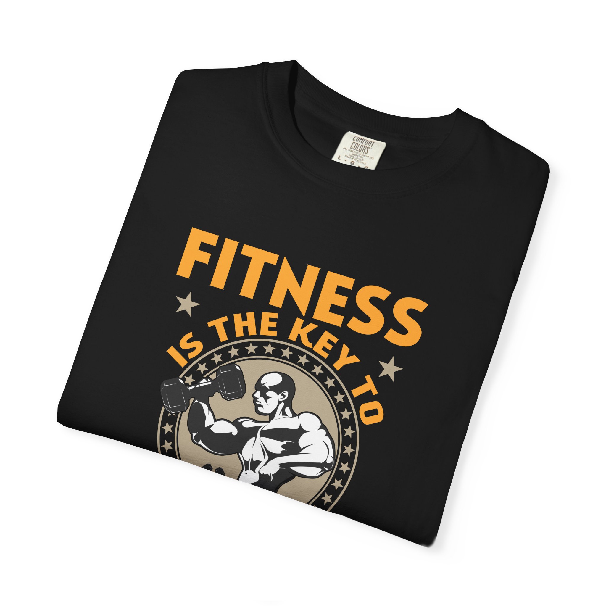 Fitness Is the Key to Unlock Your Potential T-Shirt – Motivational Gym Graphic Tee for Athletes, Strength & Peak Performance. - Image 39