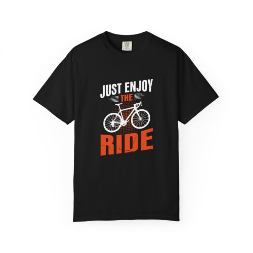 Unisex Cycling Motivational T-Shirt - Just Enjoy the Ride, Casual Tee, Gift for Cyclists, Bike Lovers, Active Wear, Summer Apparel.