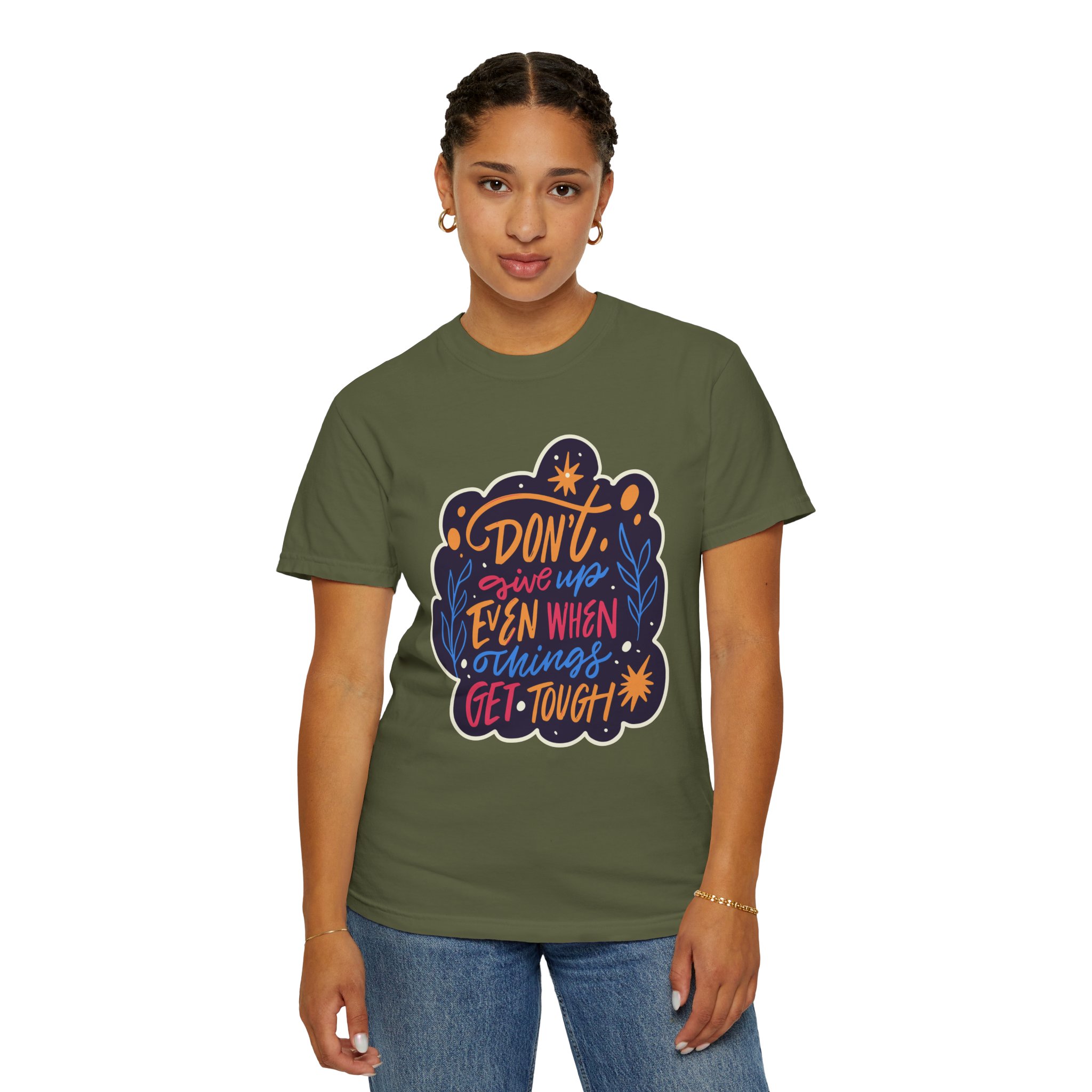 Don't Give Up T-Shirt – Inspirational Motivational Quote Graphic Tee for Positivity, Strength & Determination. - Image 12