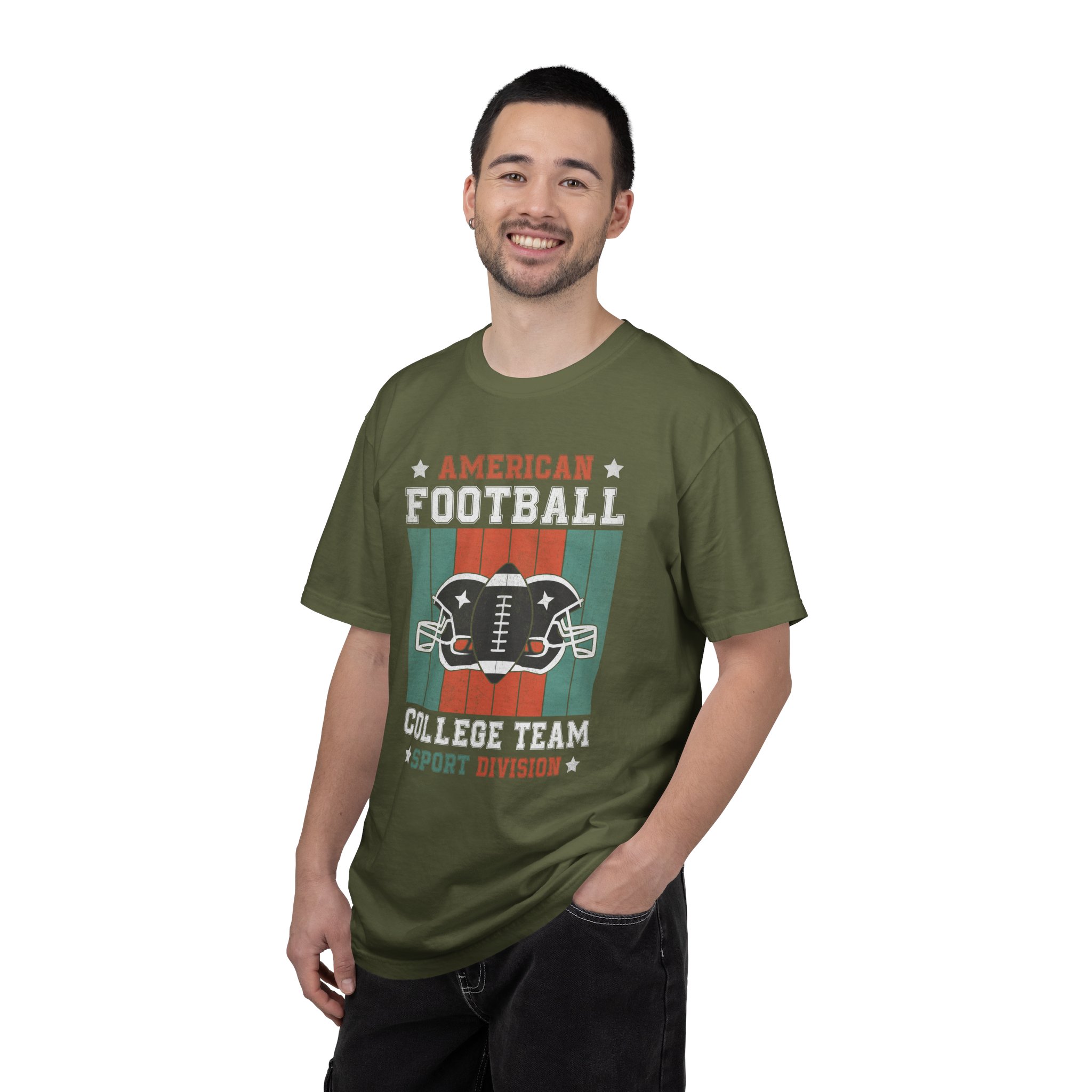 C - 16.16 - American Football College Team Unisex Garment-Dyed T-Shirt, Sports Fan Tee, Game Day Shirt, Gift for Football Lovers. - Image 10