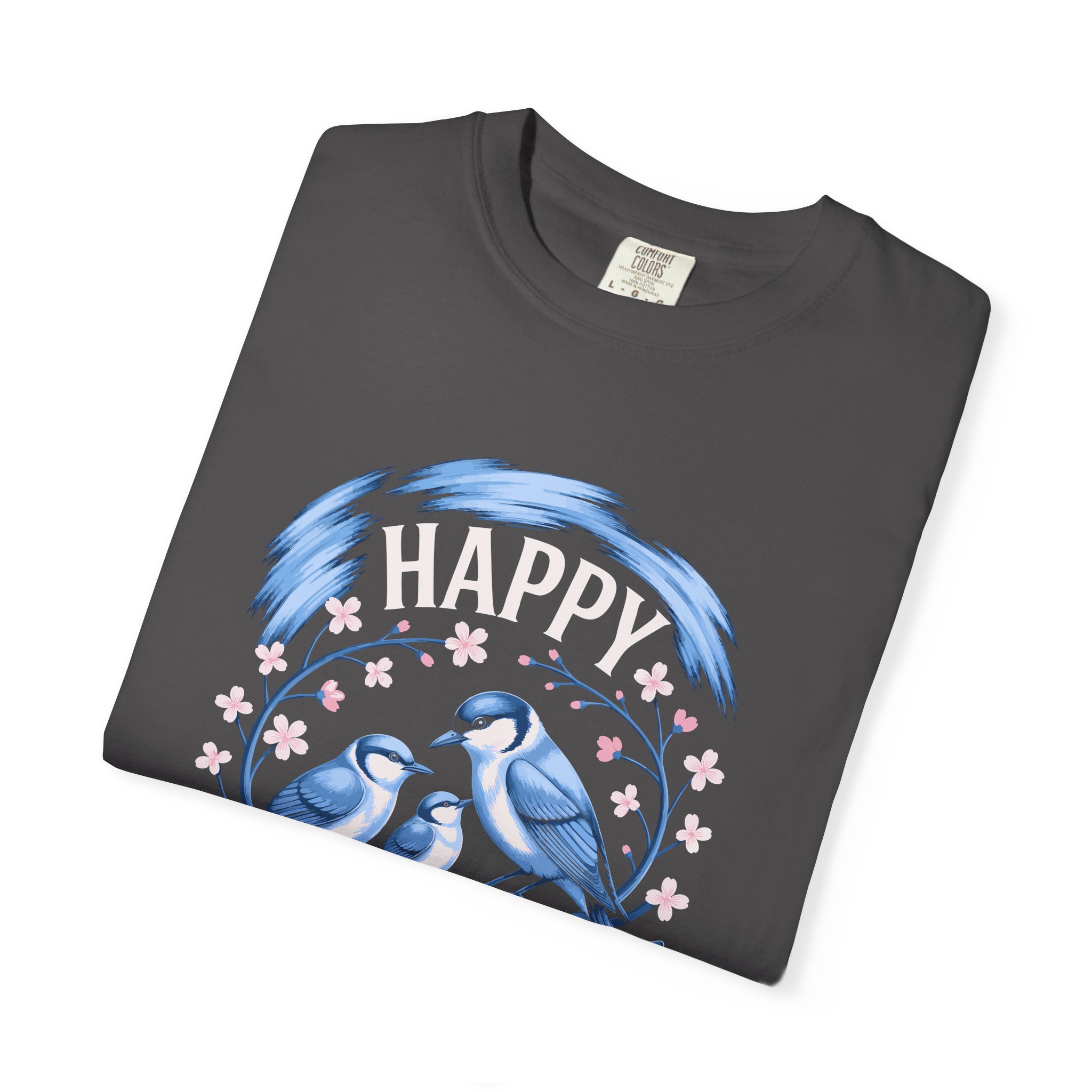 Happy Mother's Day Unisex T-Shirt, Garment-Dyed Tee, Gift for Mom, Spring Fashion, Bird Design Shirt, Casual Wear, Unique Gift Idea. - Image 31