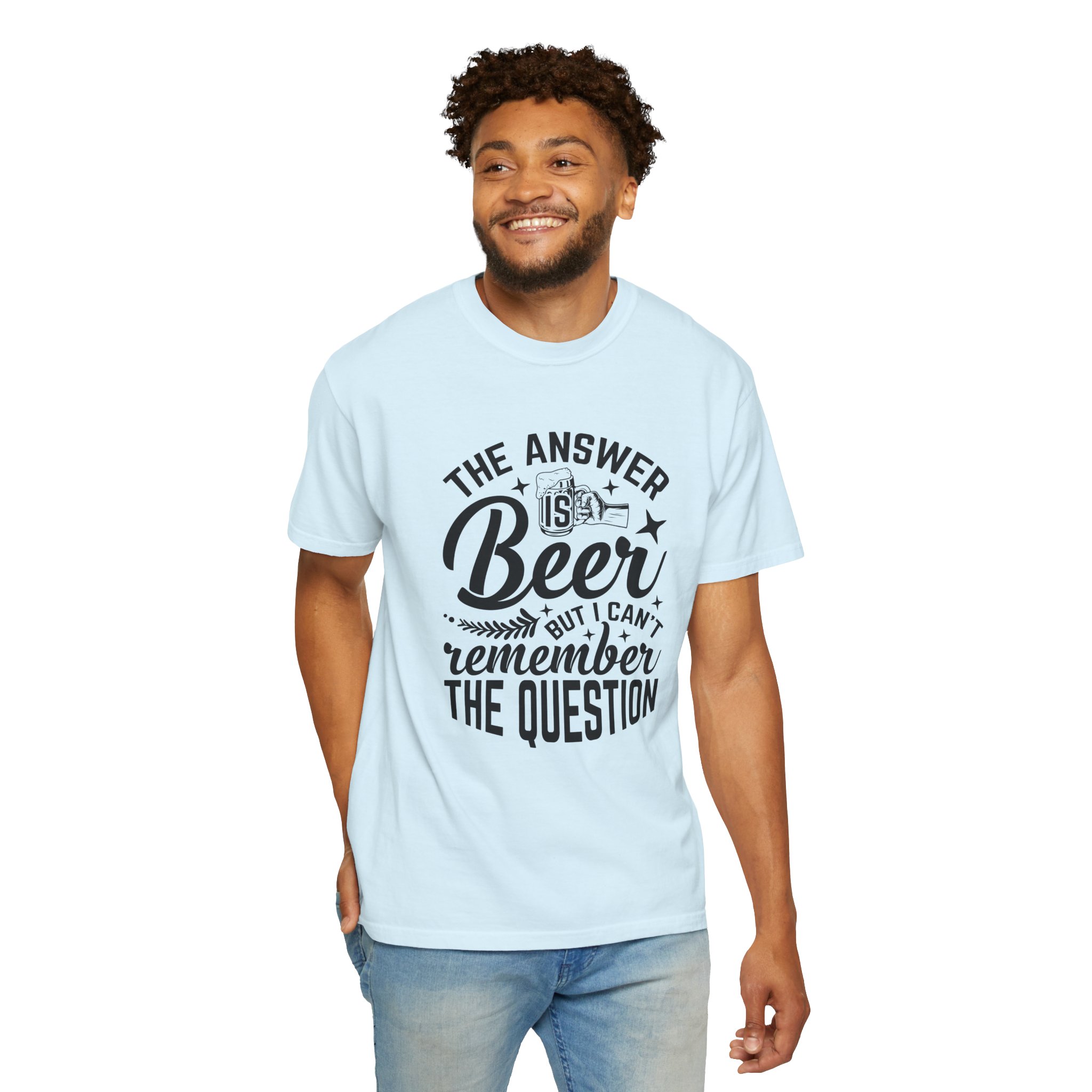 Funny Beer T-Shirt, The Answer is Beer Graphic Tee, Unisex Casual Wear, Gift for Beer Lovers, Birthday Present, Humor Clothing. - Image 38