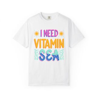Funny summer quote t-shirt - Beachy Vibes - I Need Vitamin Sea - Image 9