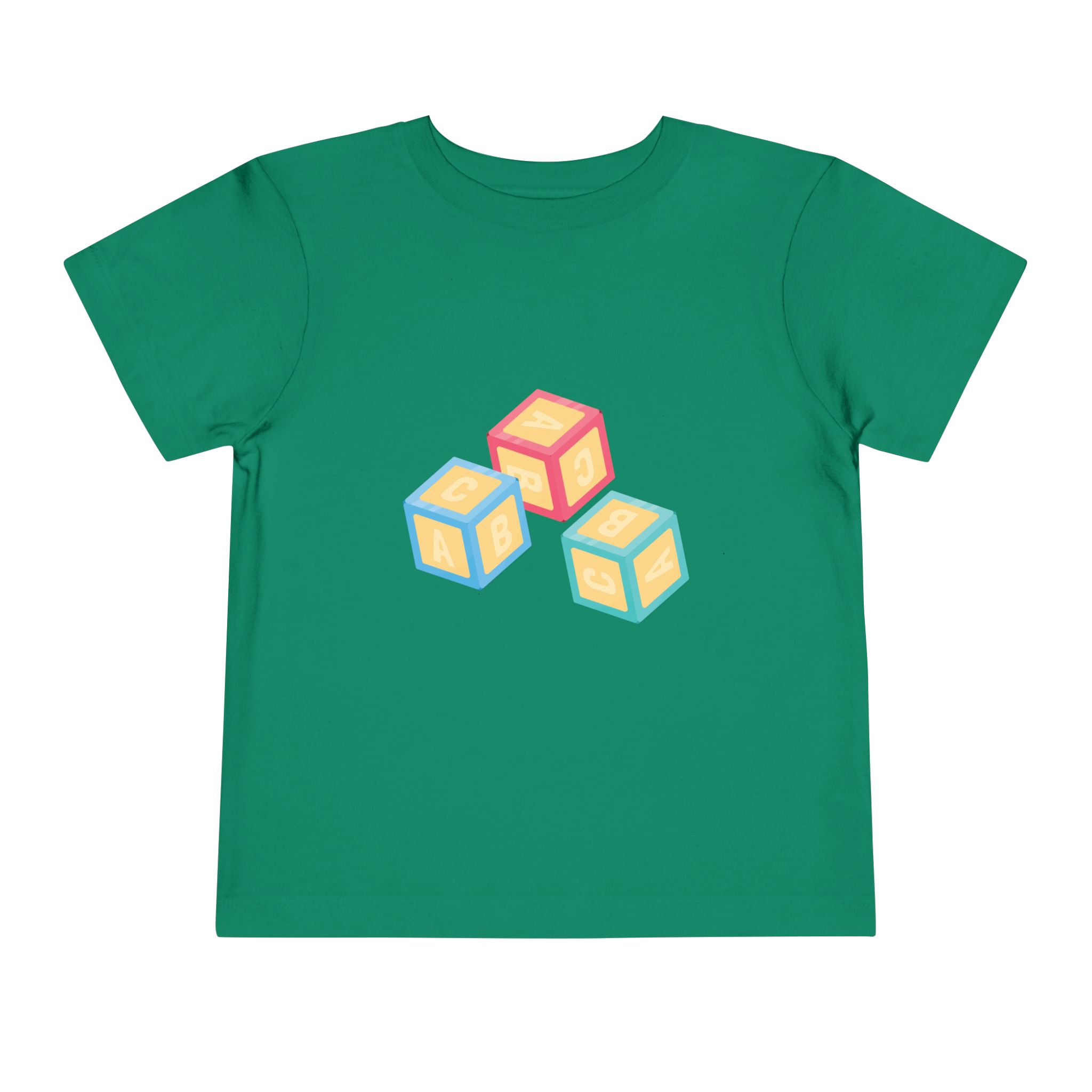 Colorful Toy Blocks Toddler T-Shirt – Cute Kids Graphic Tee for Boys & Girls, Baby Shower Gift. - Image 17