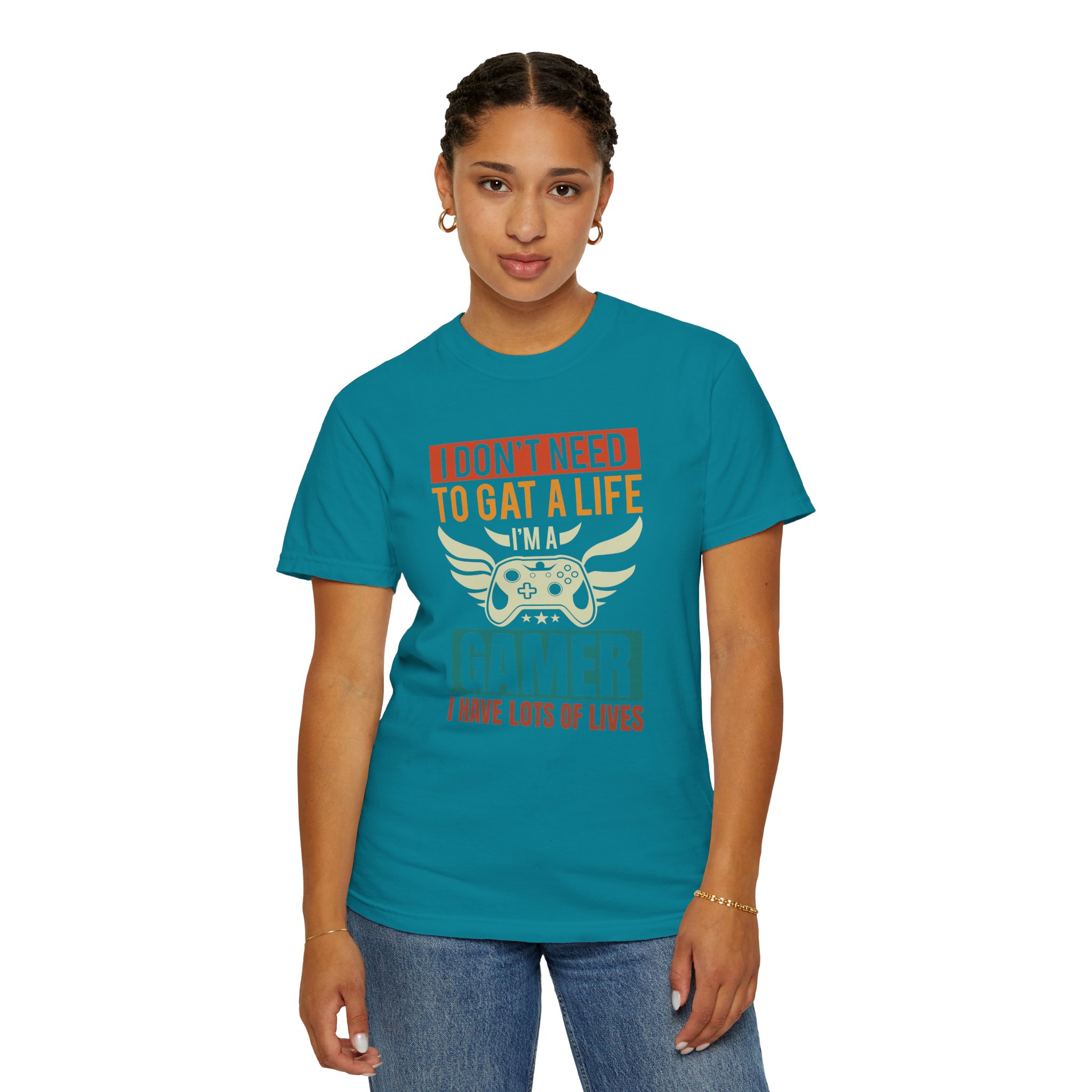 b2 - 3.19 - I Don’t Need to Get a Life, I Have Lots of Lives T-Shirt – Funny Retro Gamer Controller Graphic Tee for Humor & Classic Gaming Vibes. - Image 20