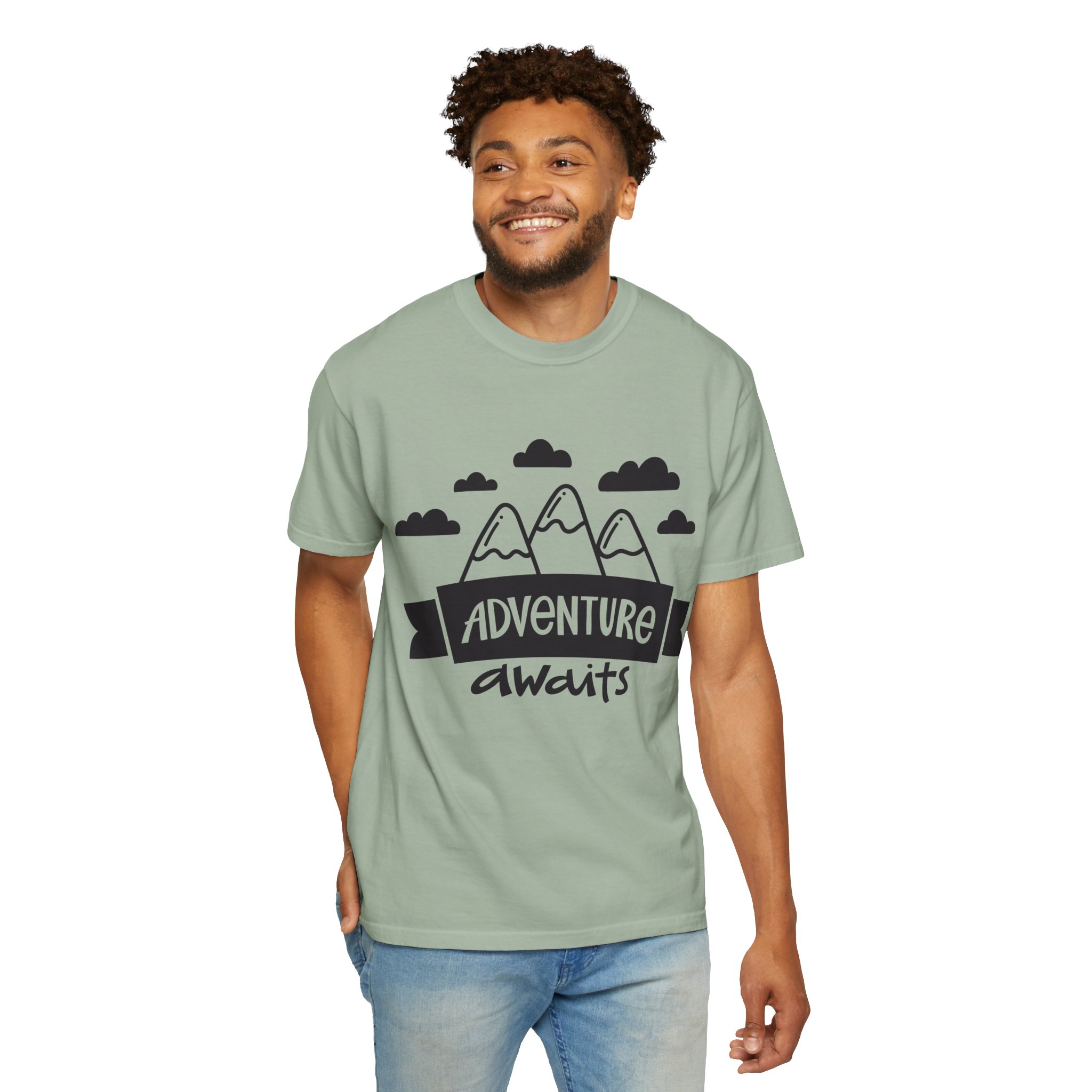 C - 14.4a - Adventure Awaits Unisex Garment-Dyed T-shirt | Nature Lover Tee, Outdoor Shirt, Travel Apparel, Gift for Explorers, Adventure Clothing. - Image 30