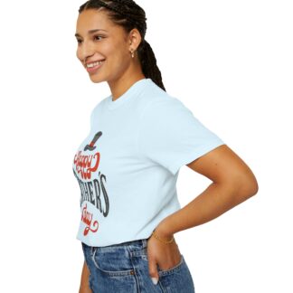 Happy Father’s Day Top Hat Typography T-Shirt – Cute Love Graphic Tee for Dads, Perfect Gift Giving & Celebration Wear. - Image 5