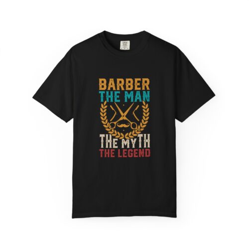 Barber Legend T-Shirt: Unisex Garment-Dyed Tee for Barbers, Father's Day Gift, Casual Wear, Barber Shop Apparel, Unique Gift Idea.