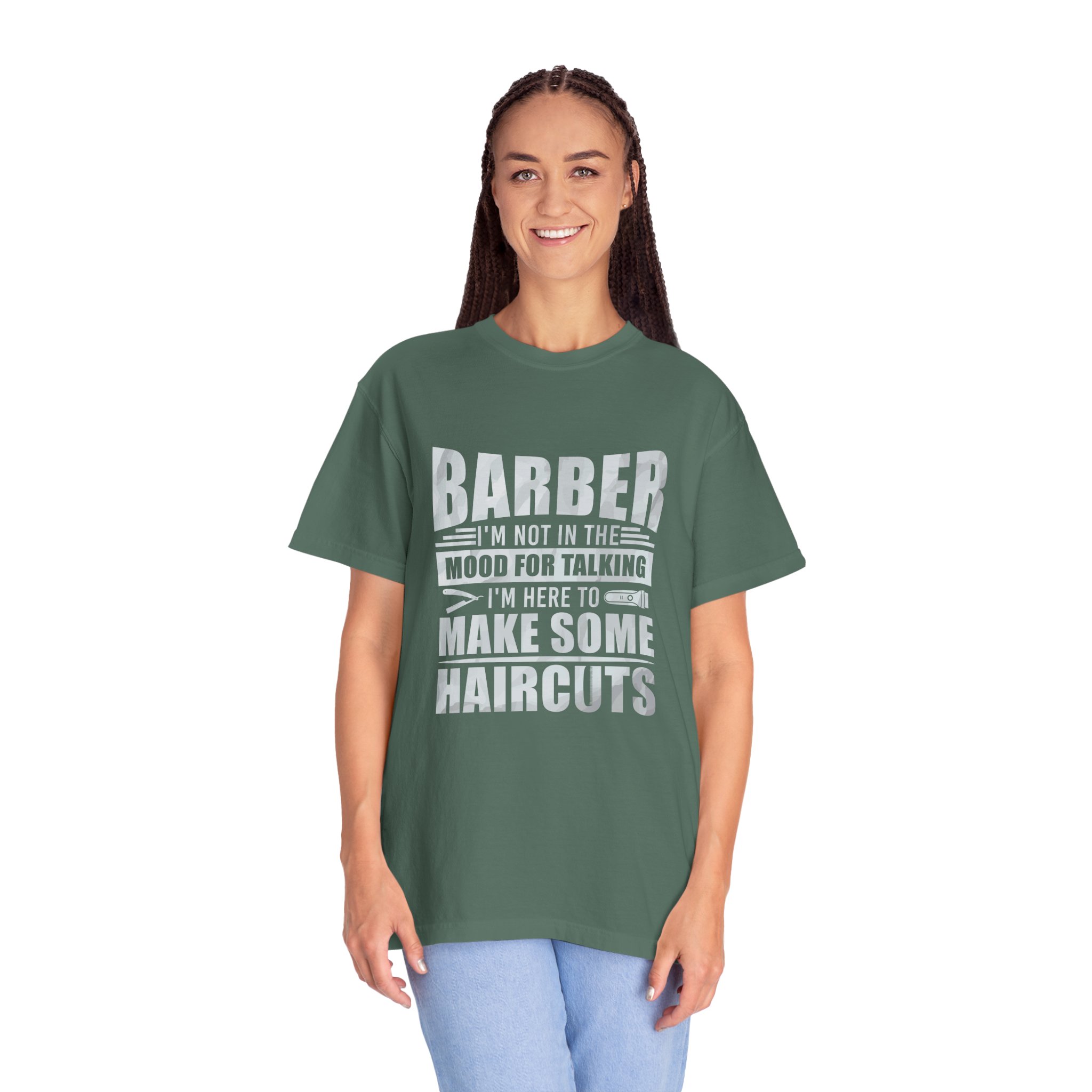 Barber Quote T-Shirt - I'm Not in the Mood for Talking, Barber Gift, Unisex Tee, Hairdresser Apparel, Funny Shirt. - Image 19