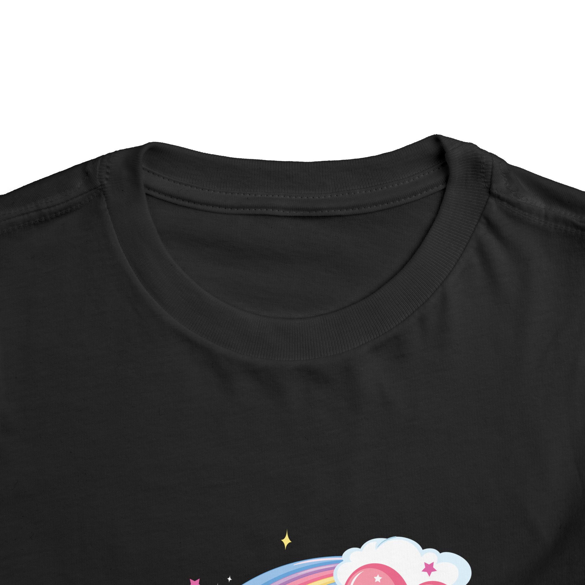 Cute Pink Bunny Rainbow Toddler T-Shirt – Adorable Rainbow Graphic Tee for Kids, Boys & Girls. - Image 8