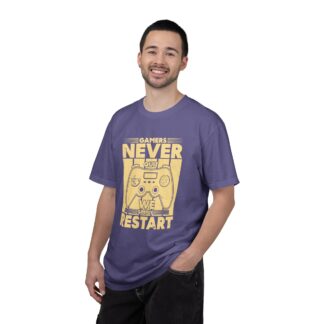Gamer Controller t shirt for Gamers - Never Restart Gamer Controller Unisex Tee - Image 34