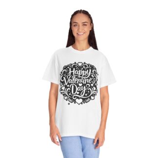 Happy Valentine’s Day Heart Floral T-Shirt – Romantic Floral Graphic Tee for Couples, Love Gifts & Festive Celebration. - Image 11