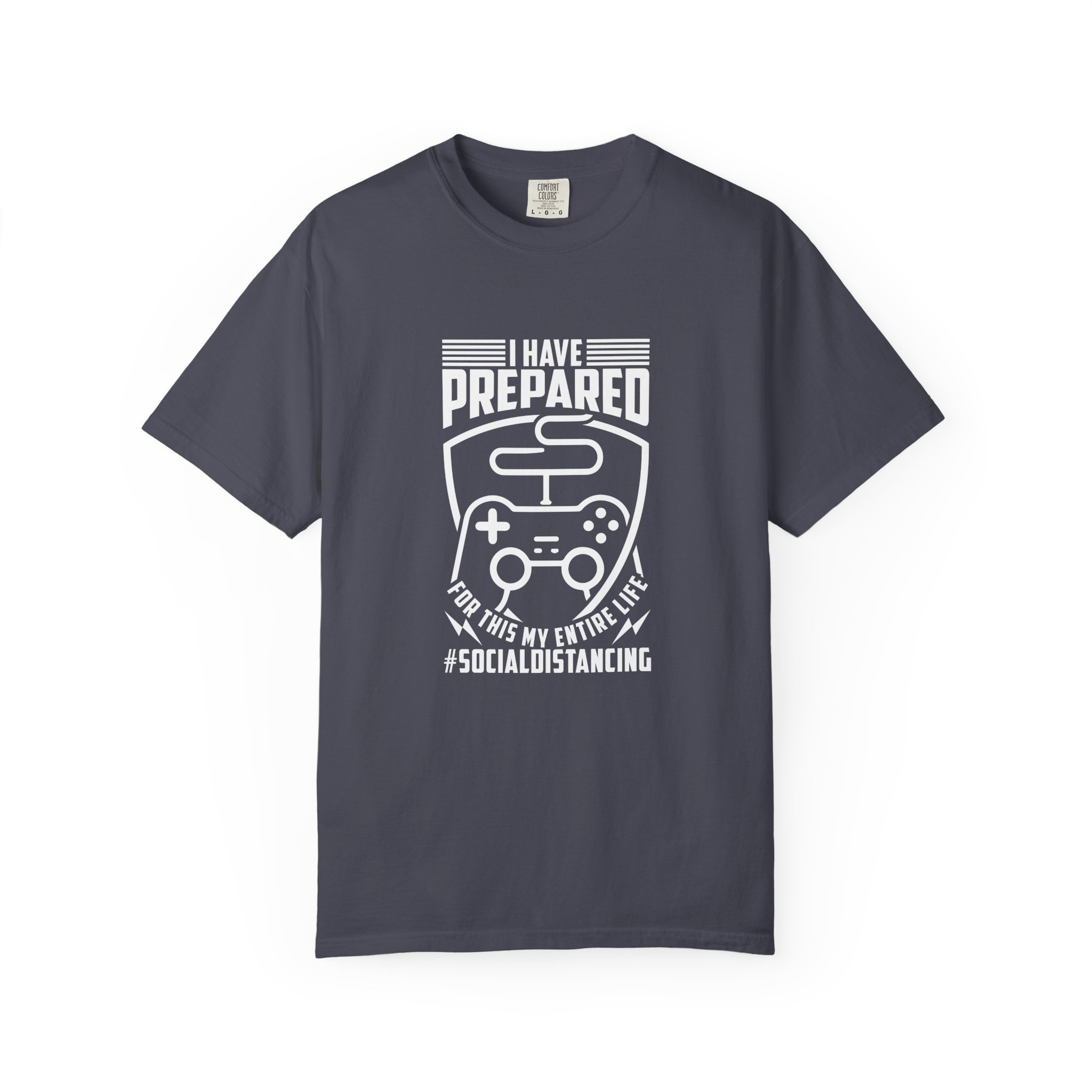Gaming Social Distancing T-Shirt, Funny Gamer Tee, Gift for Gamers, Quarantine Humor Shirt, Video Game Apparel. - Image 17