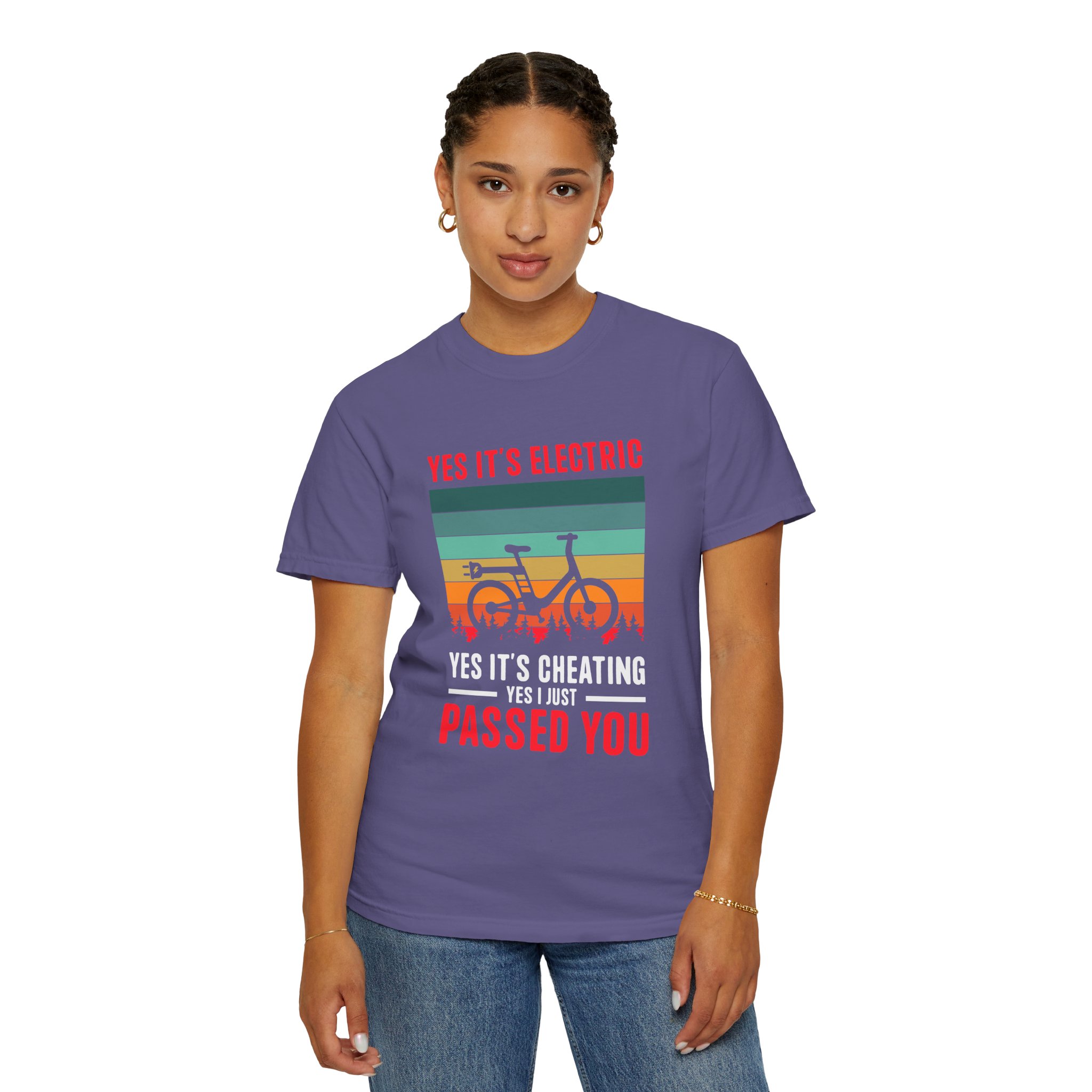 Electric Bike Humor T-Shirt - Perfect Gift for Cyclists, Casual Outfit, Sports Event, Cycling Enthusiasts. - Image 44