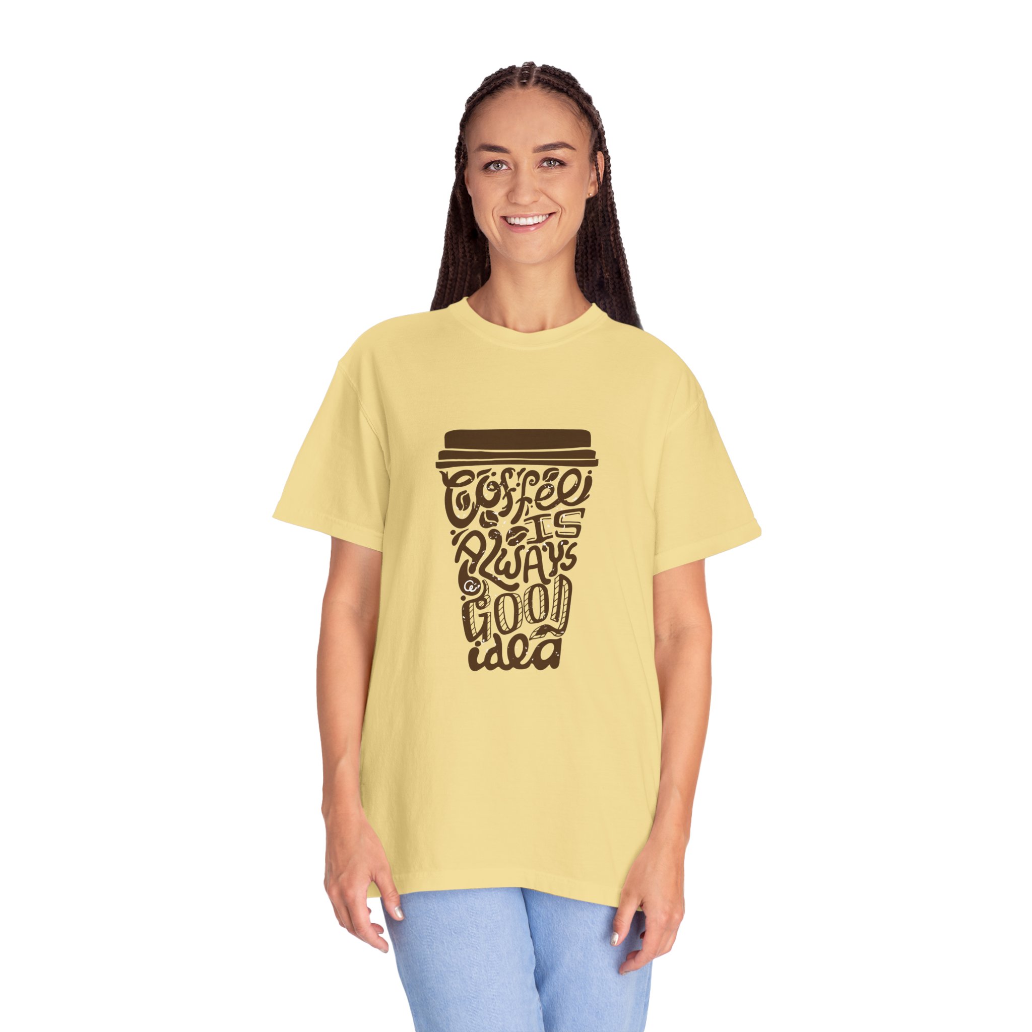 Coffee Lovers Unisex T-shirt - Soft Garment-Dyed Tee, Perfect for Everyday Wear, Coffee-Themed Gift, Unique Graphic Tee. - Image 27