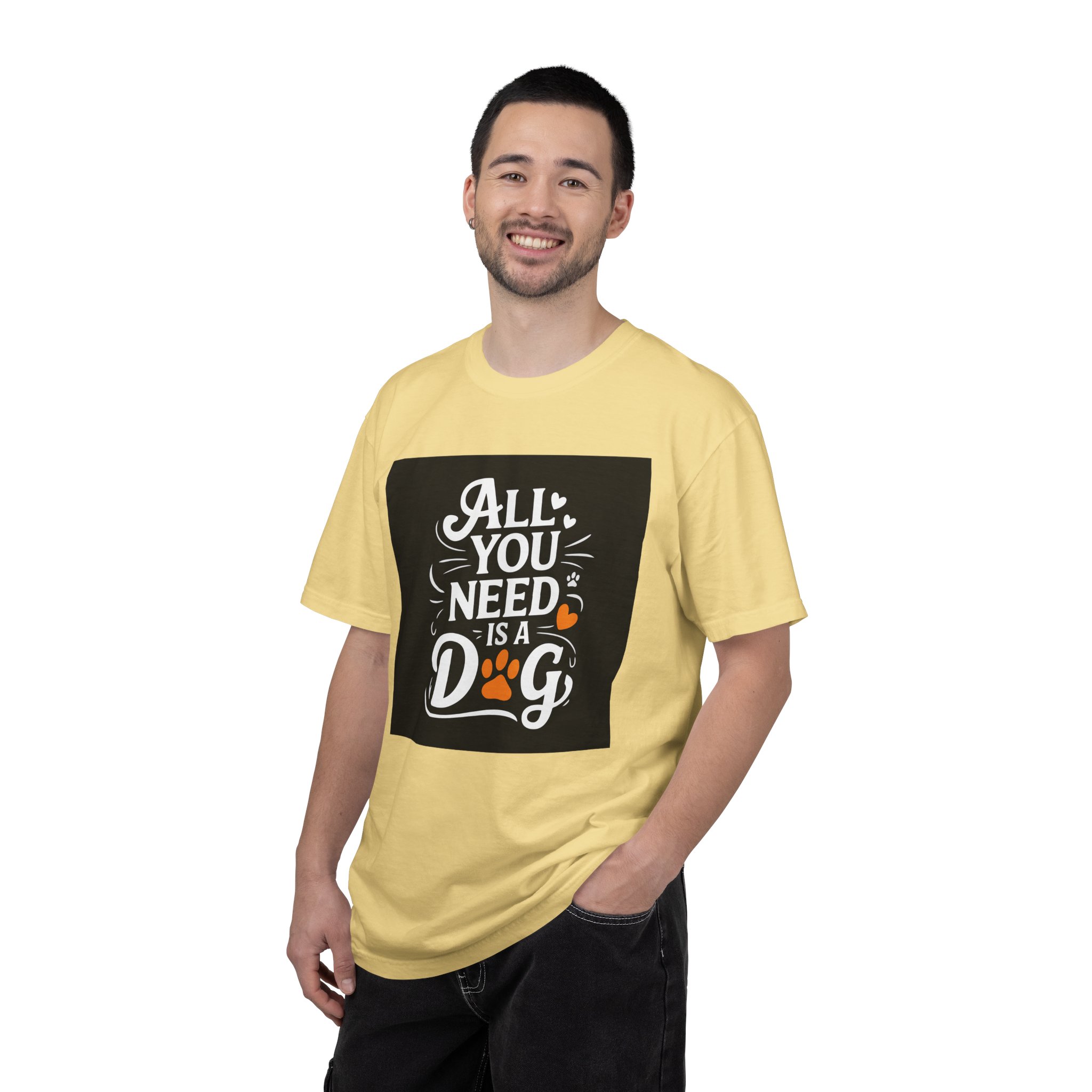 Dog Lover's Unisex Garment-Dyed T-Shirt | All You Need Is a Dog, Pet Owner Gift, Dog Mom Shirt, Animal Lover Tee, Cute Pet Apparel. - Image 10