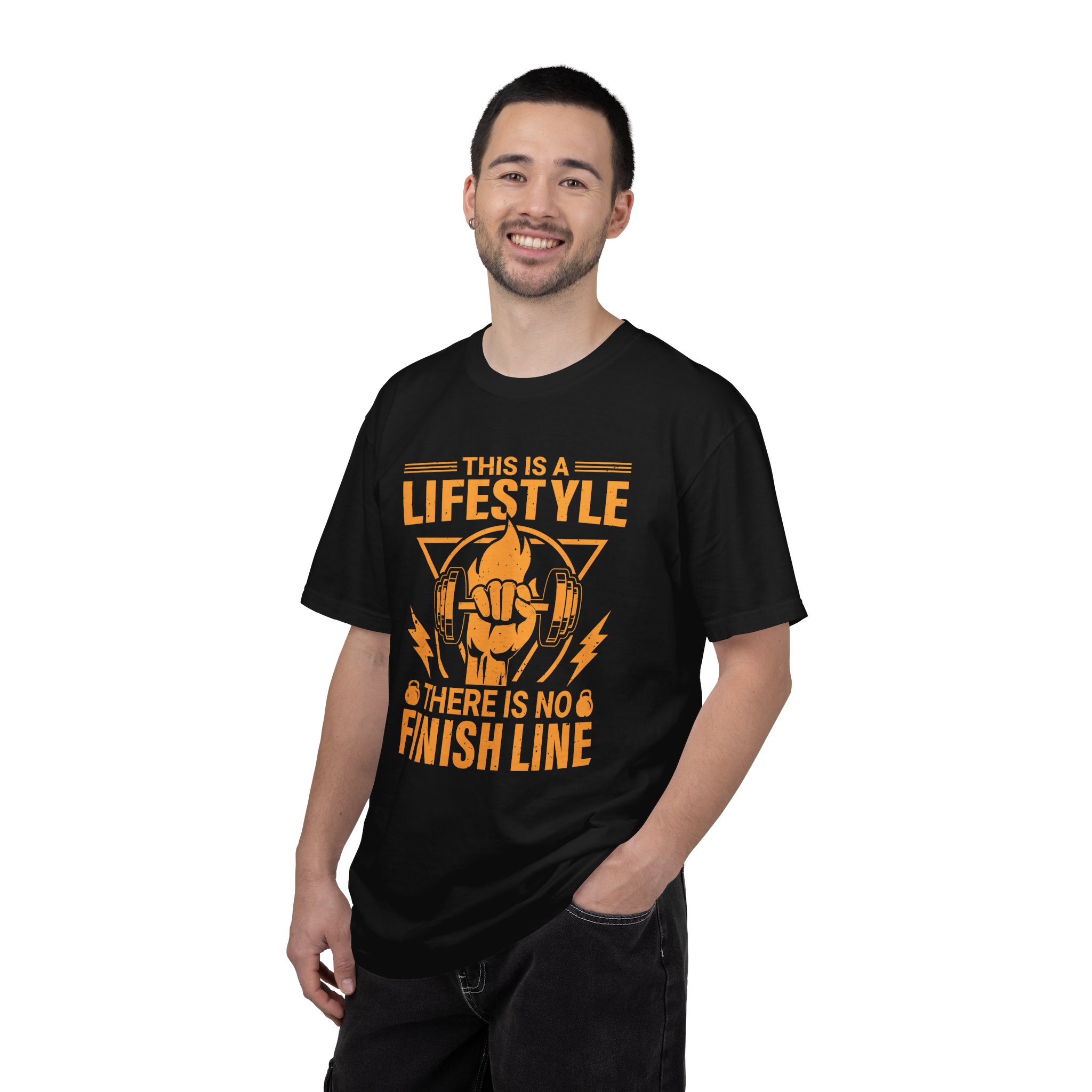 b2 - 6.15b - This Is a Lifestyle There Is No Finish Line T-Shirt – Motivational Running Graphic Tee for Endurance, Commitment & Active Living. - Image 34