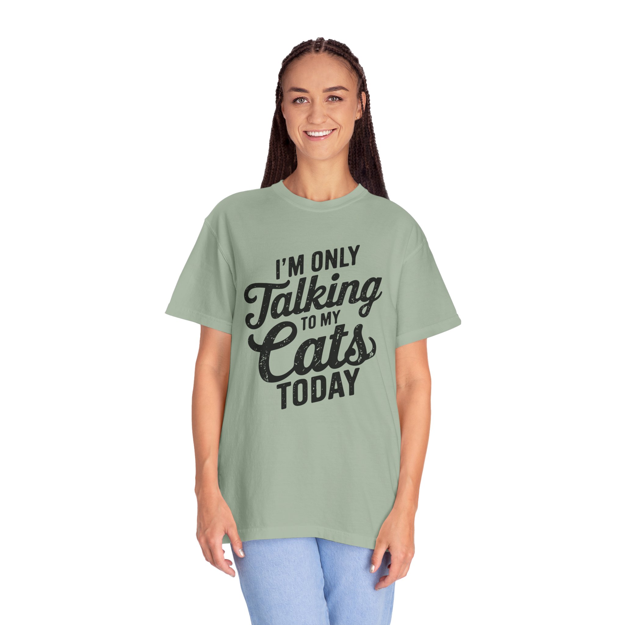 b2 - 5.9 - I’m Only Talking to My Cats Today T-Shirt – Funny Cat Lover Graphic Tee for Introvert Humor & Cozy Pet Lover Vibes. - Image 19