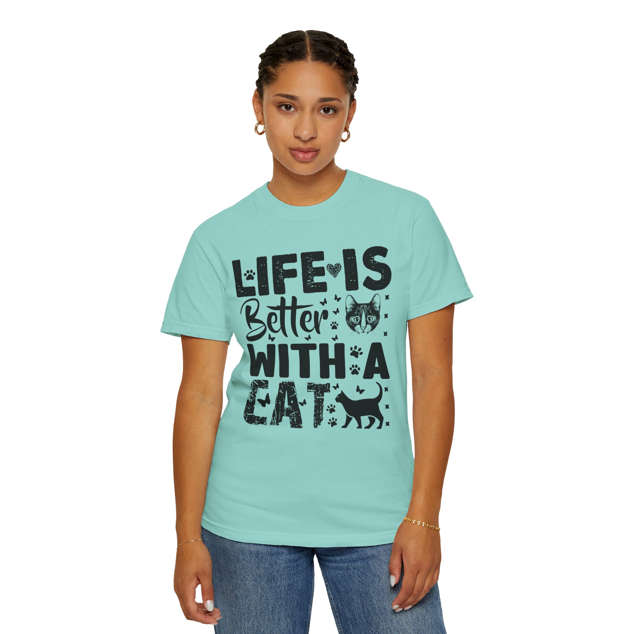 C - 5.18 - Life Is Better With A Cat lover T-Shirt. - Image 36