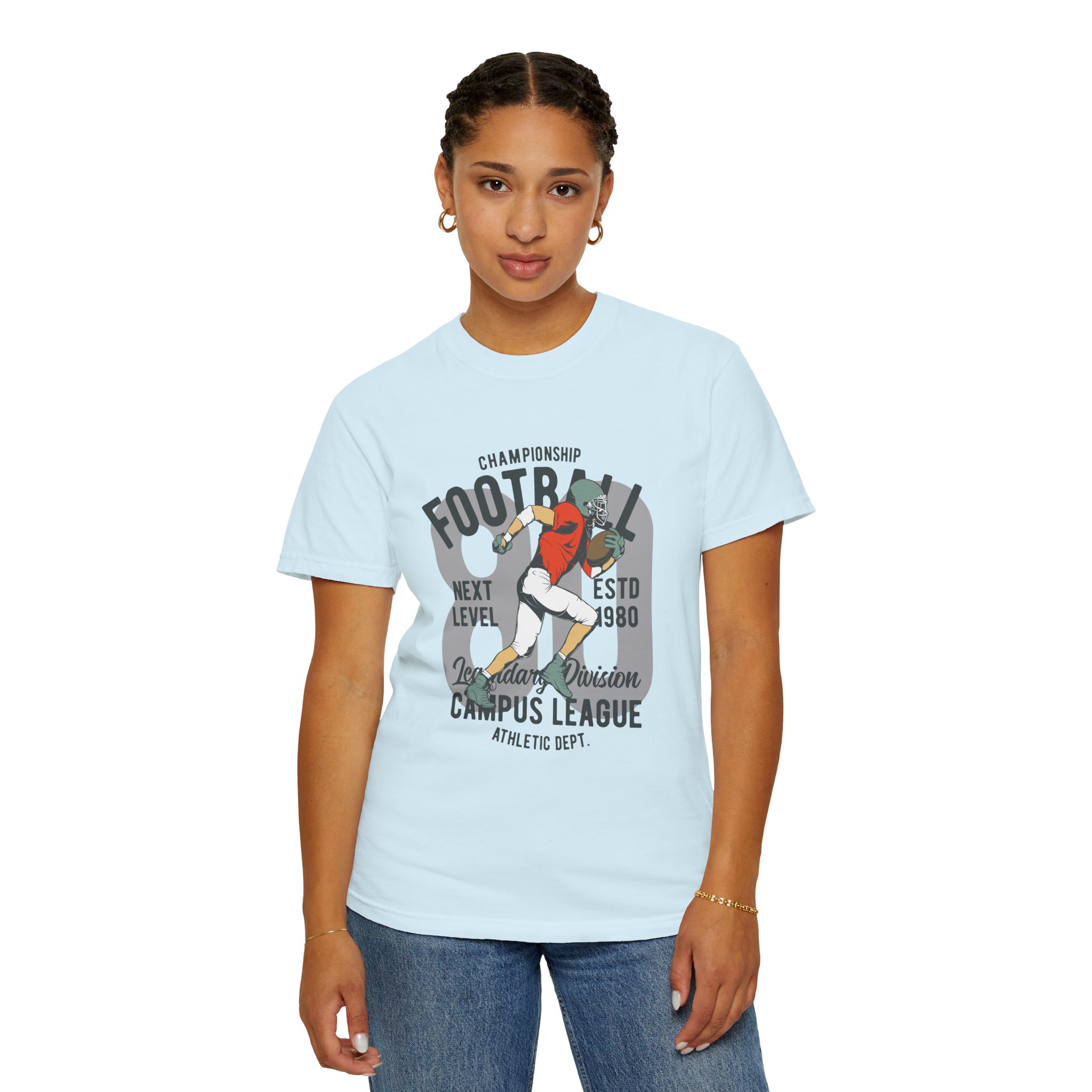 C - 16.20 - Football Campus League Unisex T-Shirt, Sporty Tee, Athletic Gift, Game Day Shirt, Casual Wear, Unisex Fashion. - Image 36