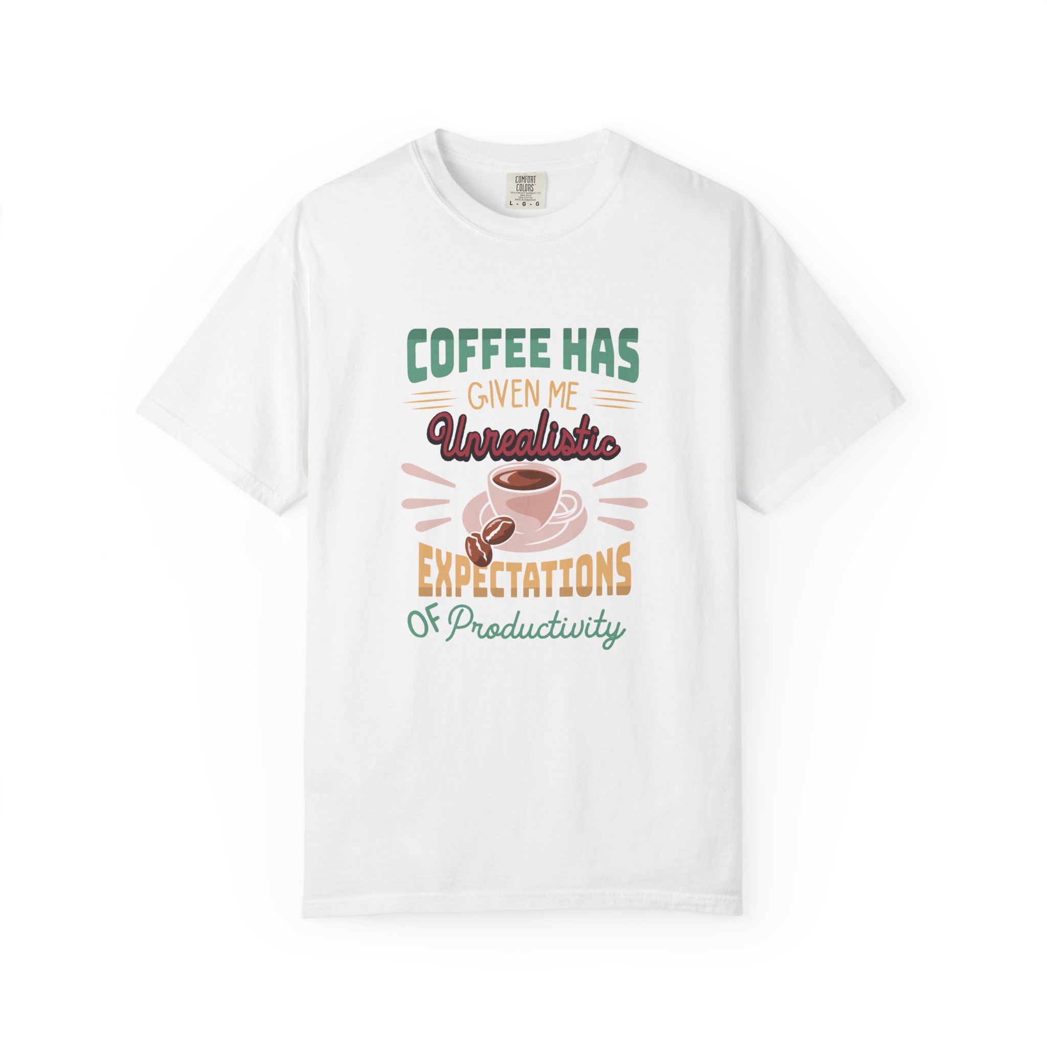 Funny Coffee T-Shirt, Unisex Garment-Dyed Tee, Gift for Coffee Lovers, Casual Wear. - Image 9