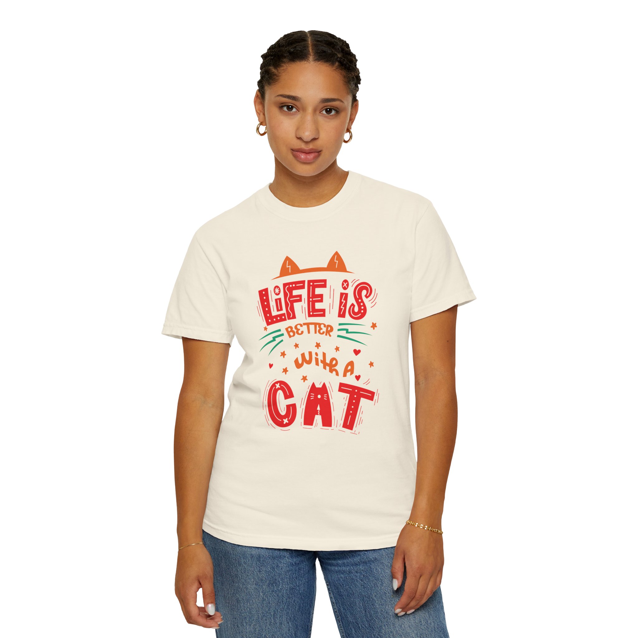 b2 - 5.15 - Life Is Better With a Cat T-Shirt – Cute Cat Lover Graphic Tee for Cozy Vibes & Everyday Happiness. - Image 12