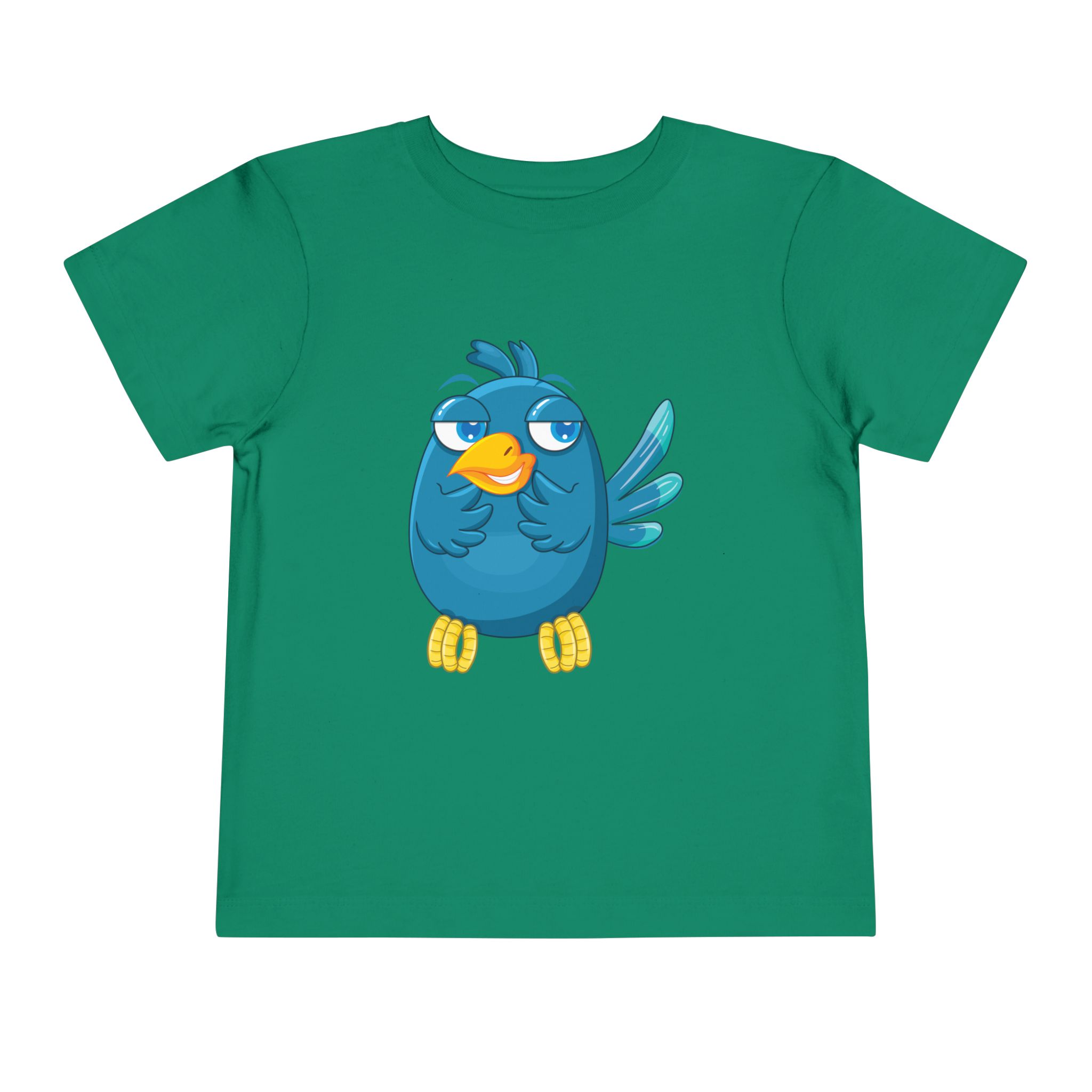 Cute Blue Cartoon Bird Toddler T-Shirt – Adorable Animal Graphic Tee for Kids, Boys & Girls. - Image 17